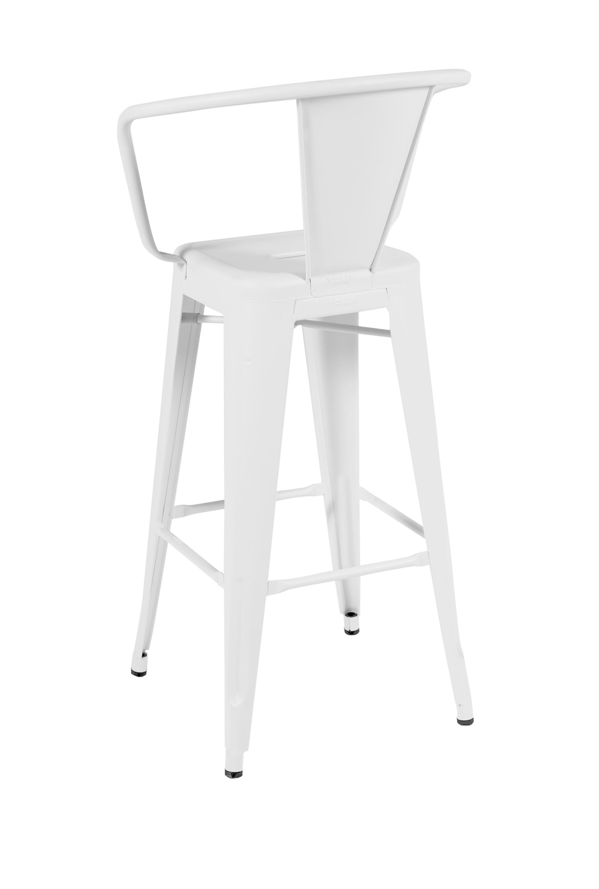 For Sale: White (Blanc) HA75 Steel Stool in Essential Colors by Tolix 3
