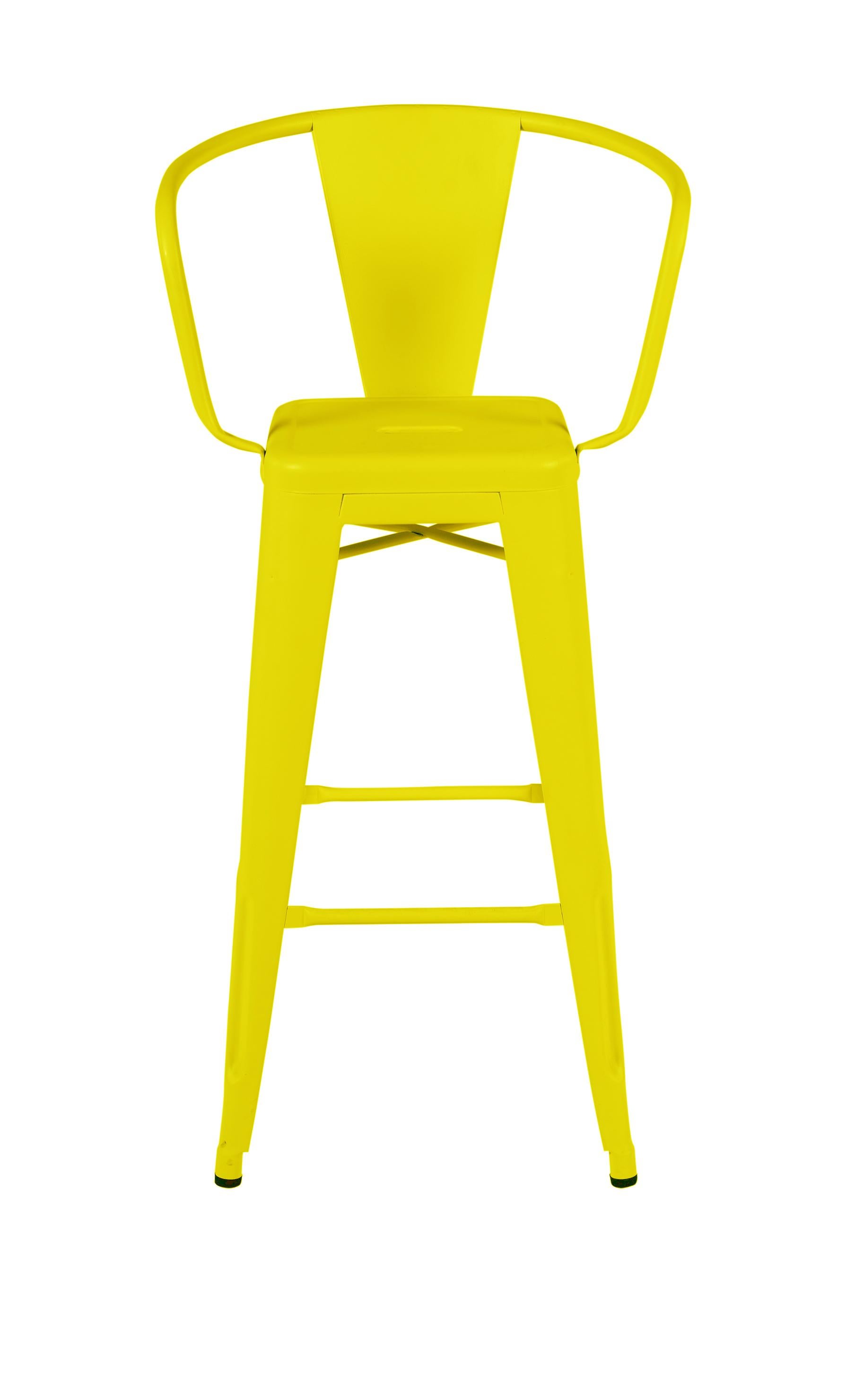 For Sale: Yellow (Citron) HA75 Steel Stool in Essential Colors by Tolix