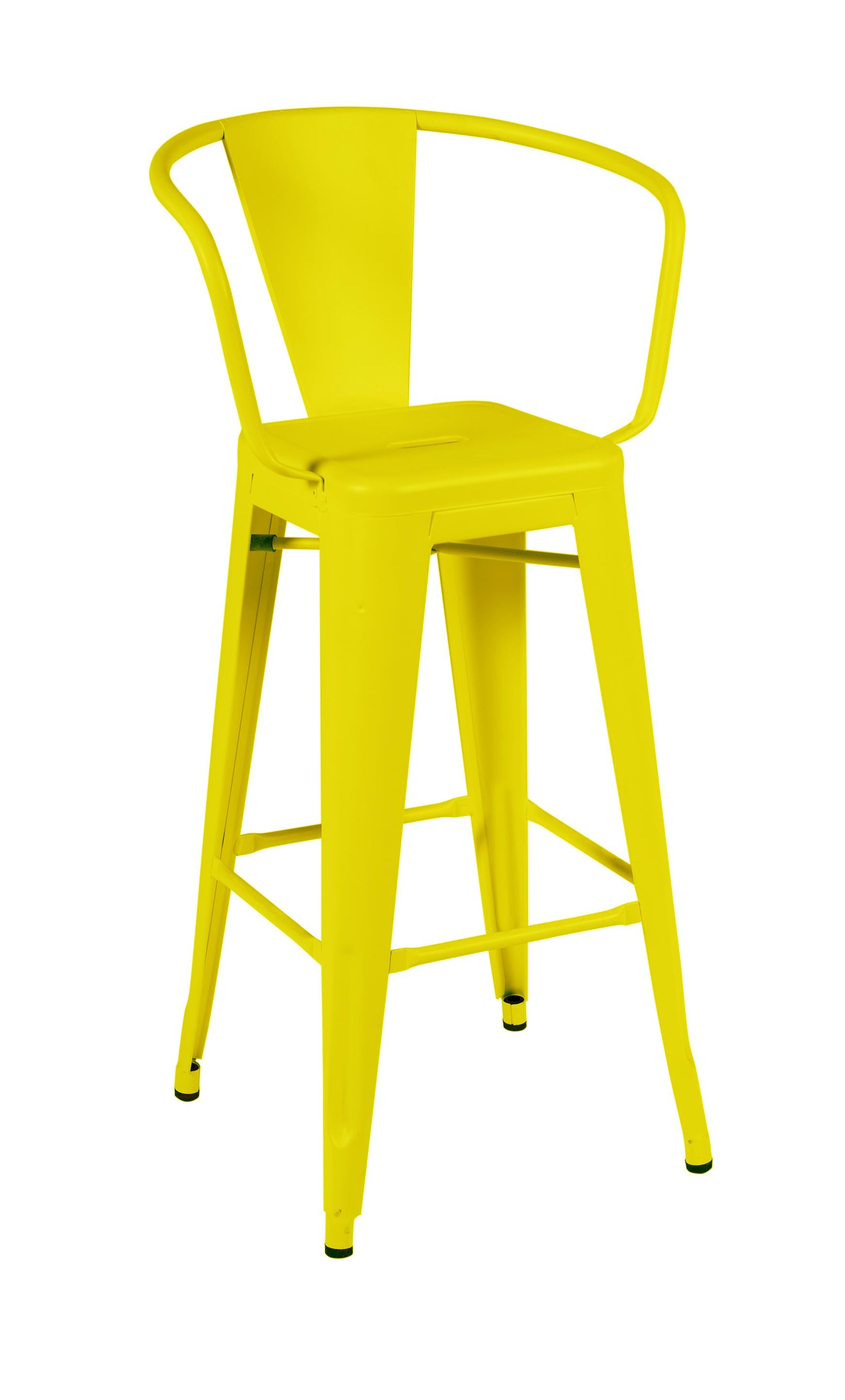 For Sale: Yellow (Citron) HA75 Steel Stool in Essential Colors by Tolix 2