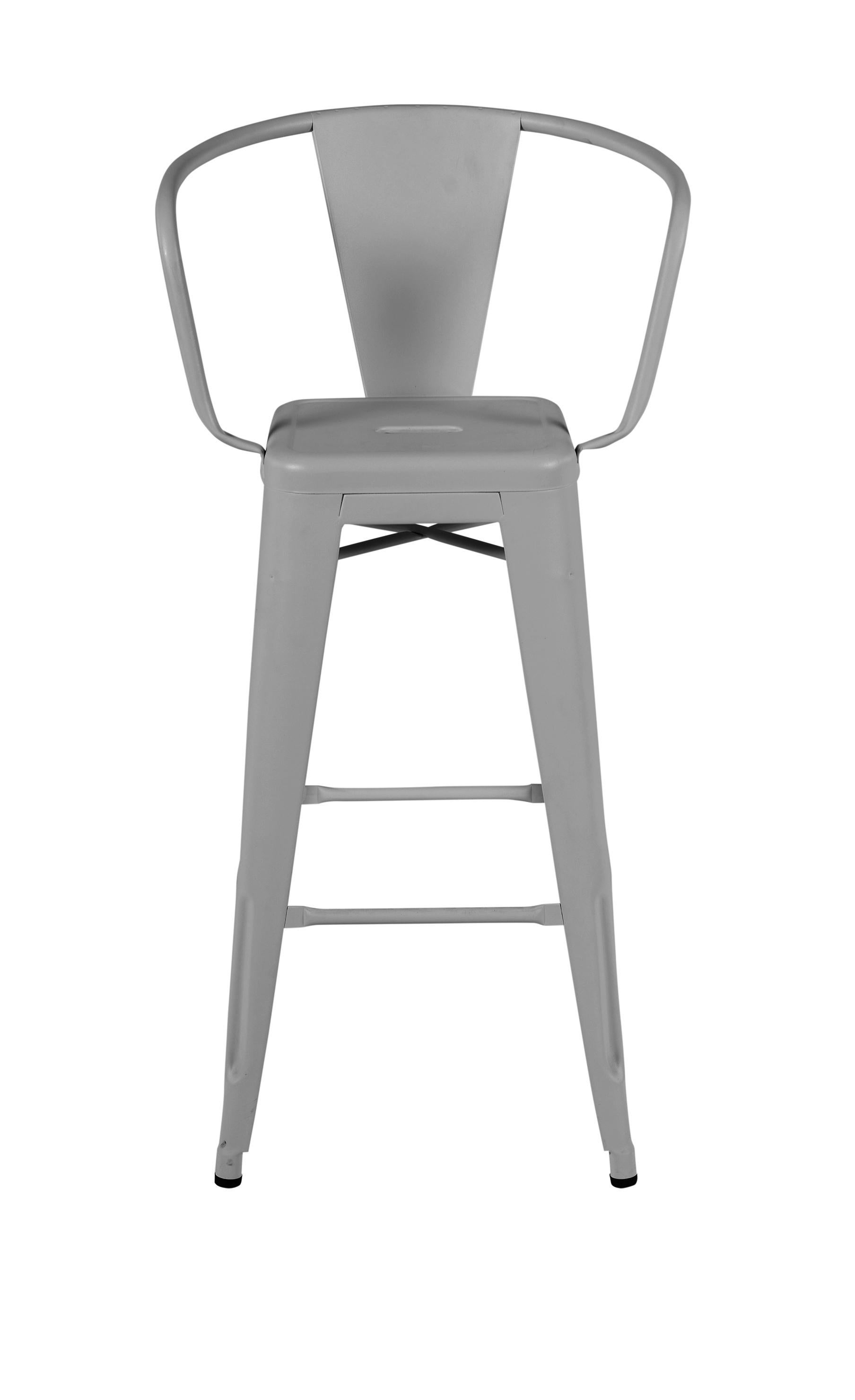 For Sale: Gray (Gris Souris) HA75 Steel Stool in Essential Colors by Tolix