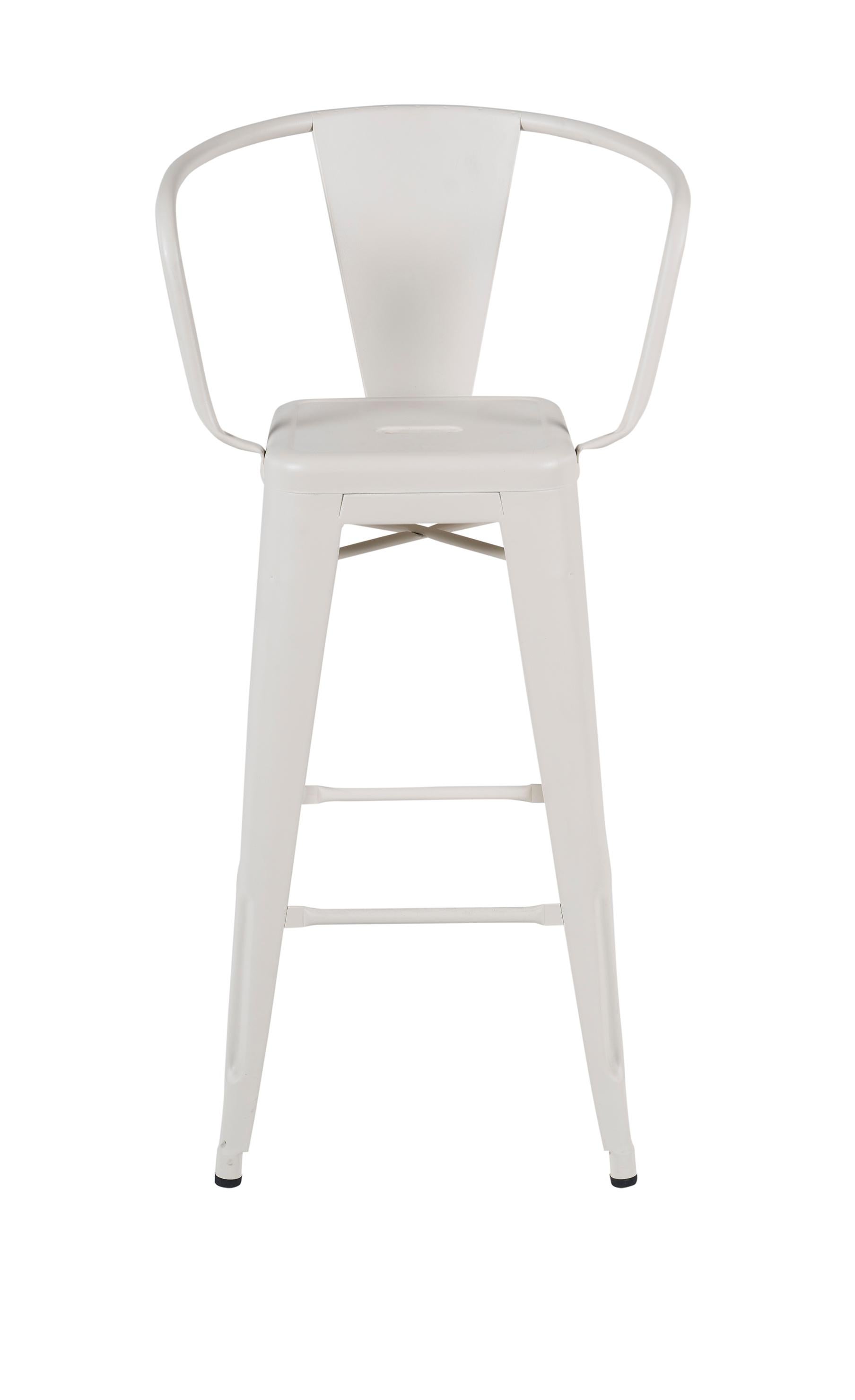 For Sale: White (Ivoire) HA75 Steel Stool in Essential Colors by Tolix