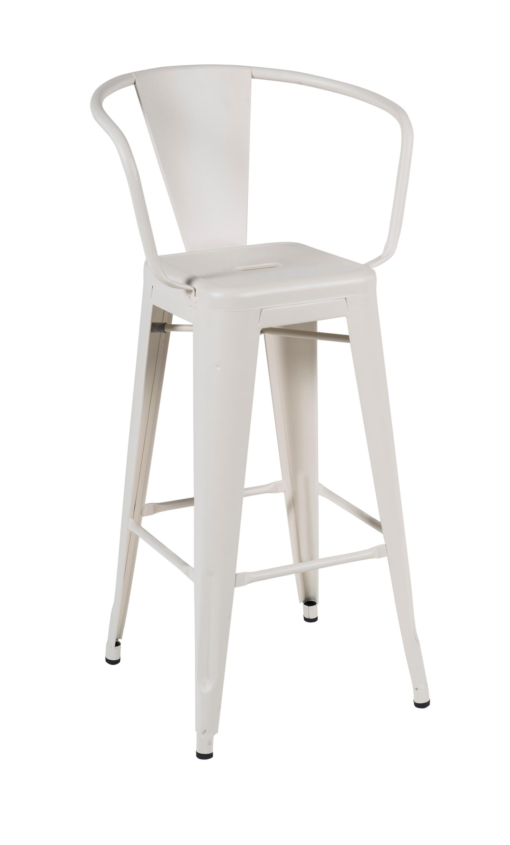For Sale: White (Ivoire) HA75 Steel Stool in Essential Colors by Tolix 2