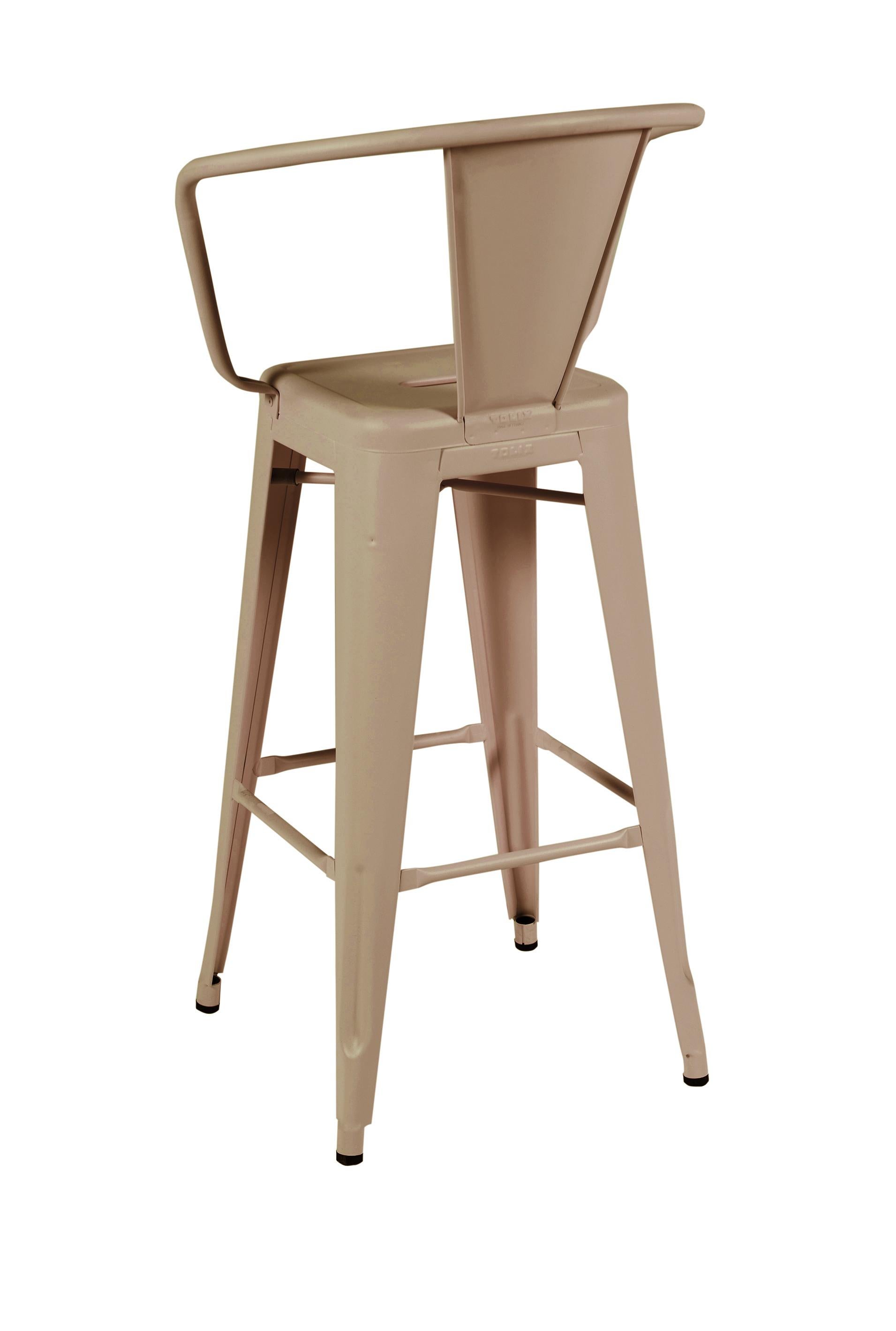 For Sale: Brown (Muscade) HA75 Steel Stool in Essential Colors by Tolix 3