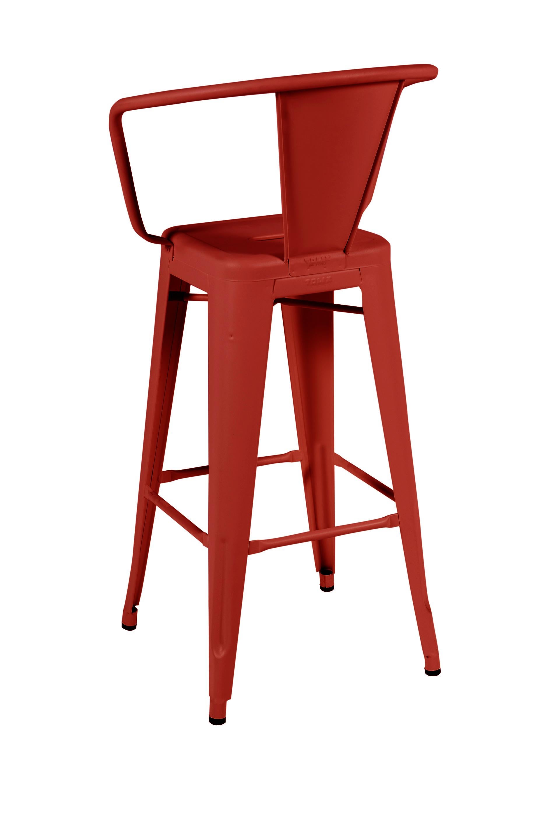 For Sale: Red (Piment) HA75 Steel Stool in Essential Colors by Tolix 3