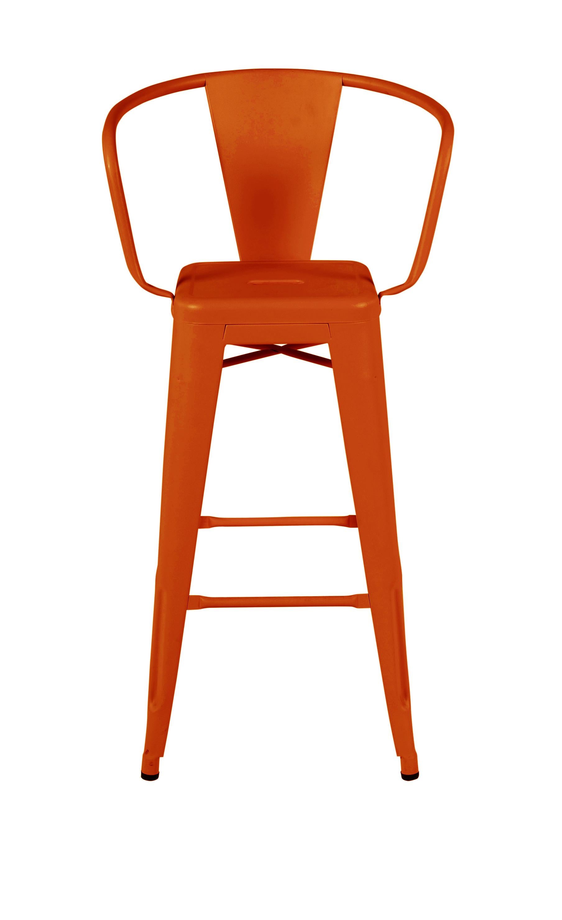 For Sale: Red (Poivron) HA75 Steel Stool in Essential Colors by Tolix