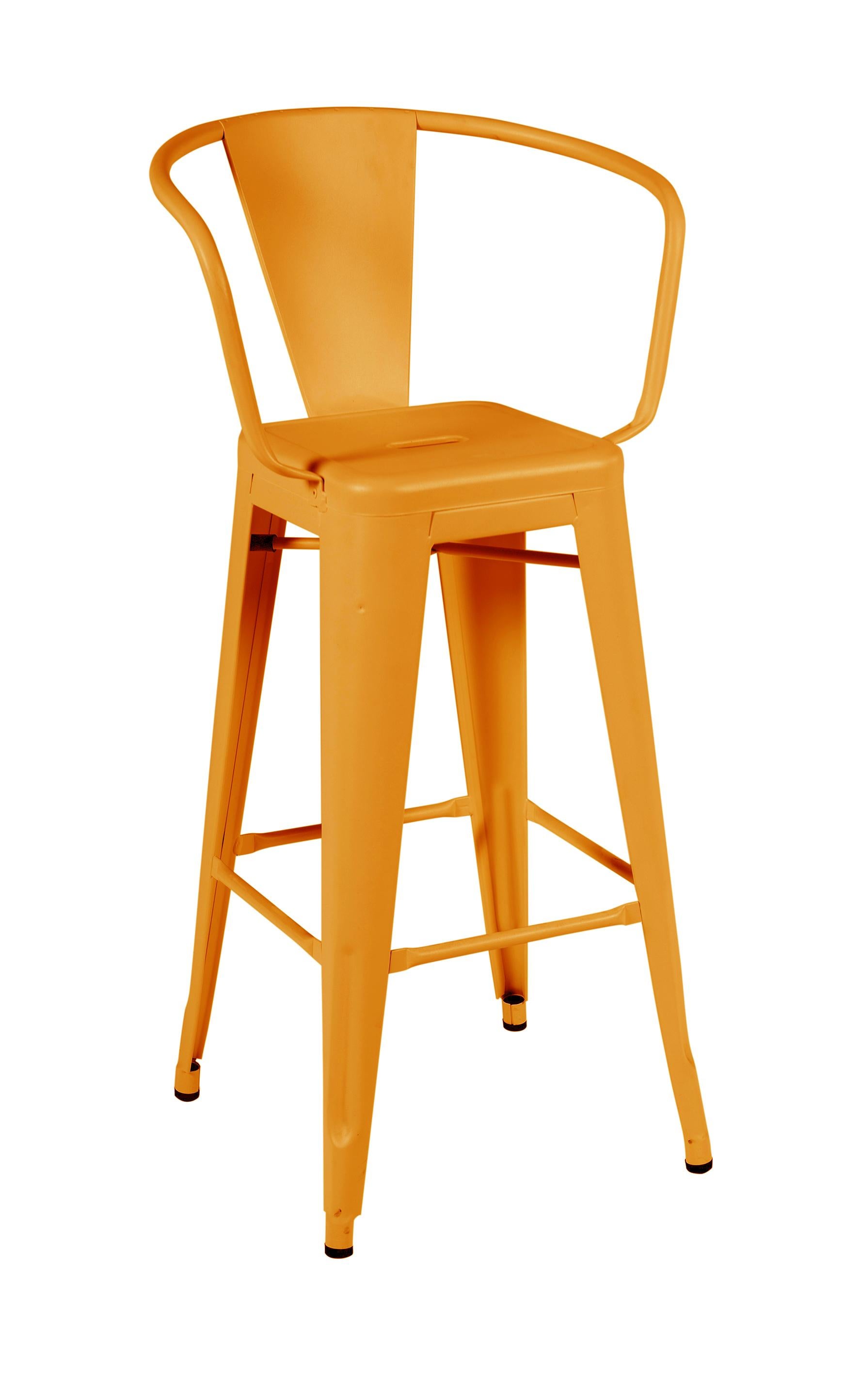 For Sale: Orange (Potiron) HA75 Steel Stool in Essential Colors by Tolix 2