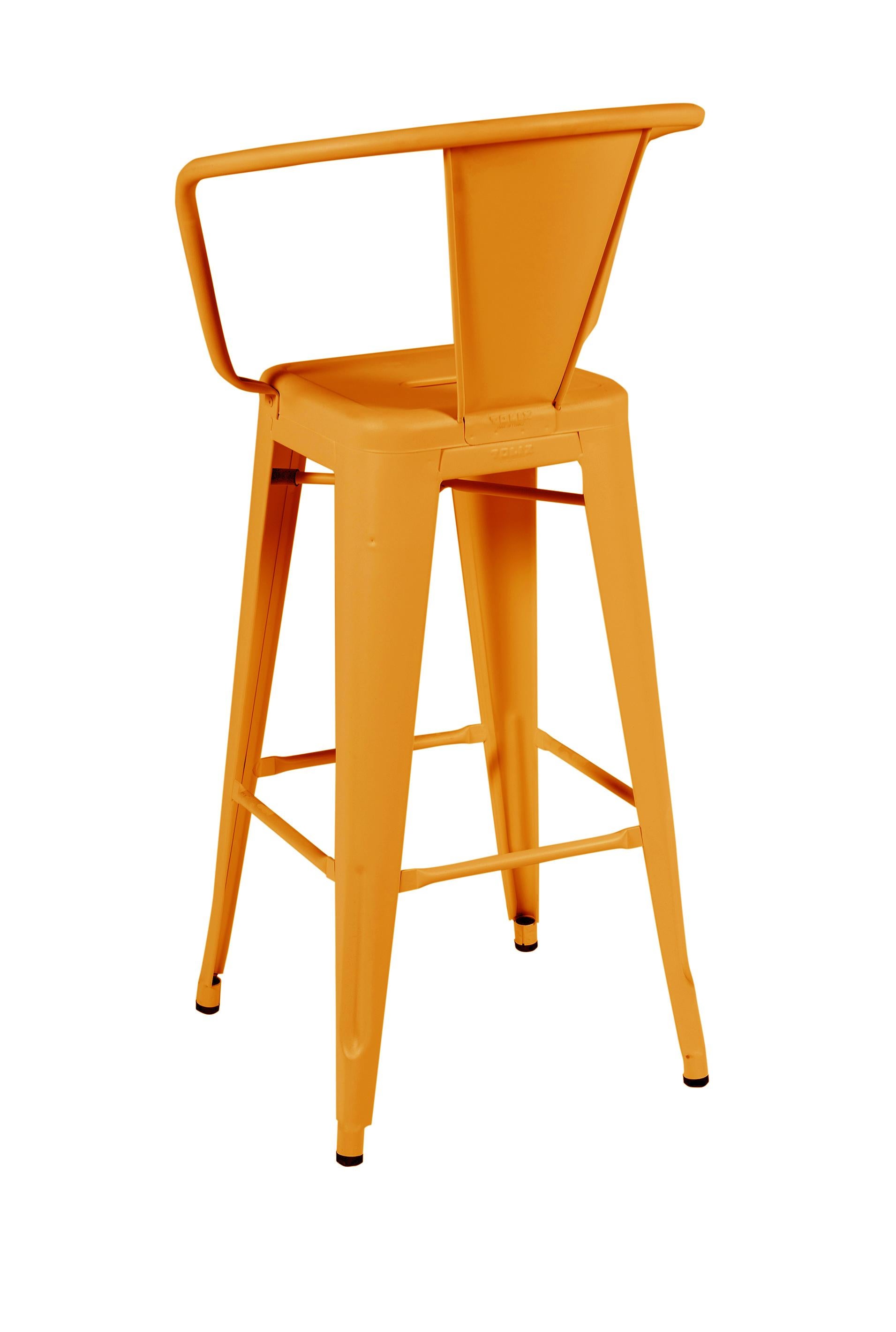 For Sale: Orange (Potiron) HA75 Steel Stool in Essential Colors by Tolix 3