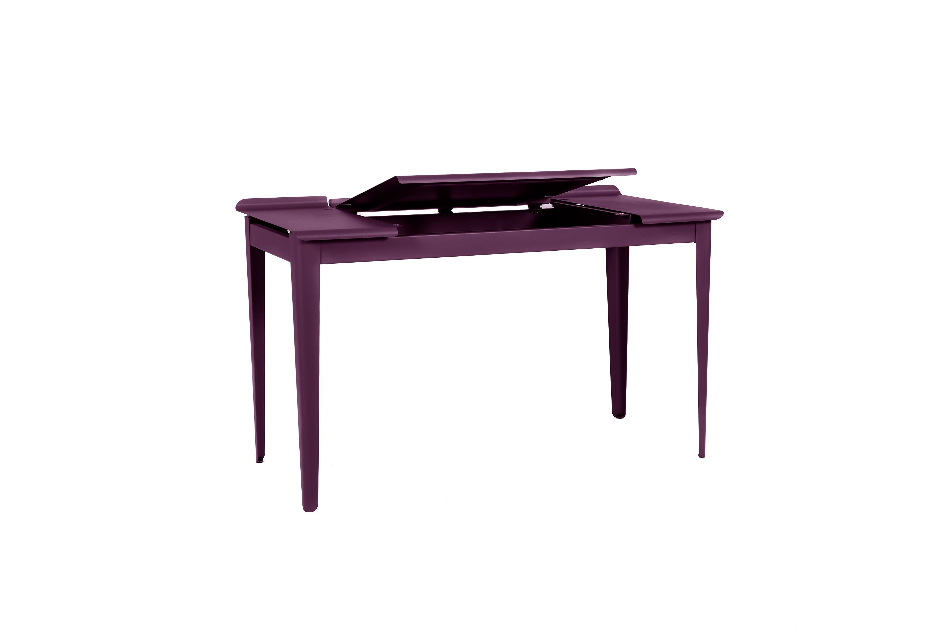 For Sale: Purple (Aubergine) Large Flap Desk 60x130 in Pop Colors by Sebastian Berge and Tolix 3