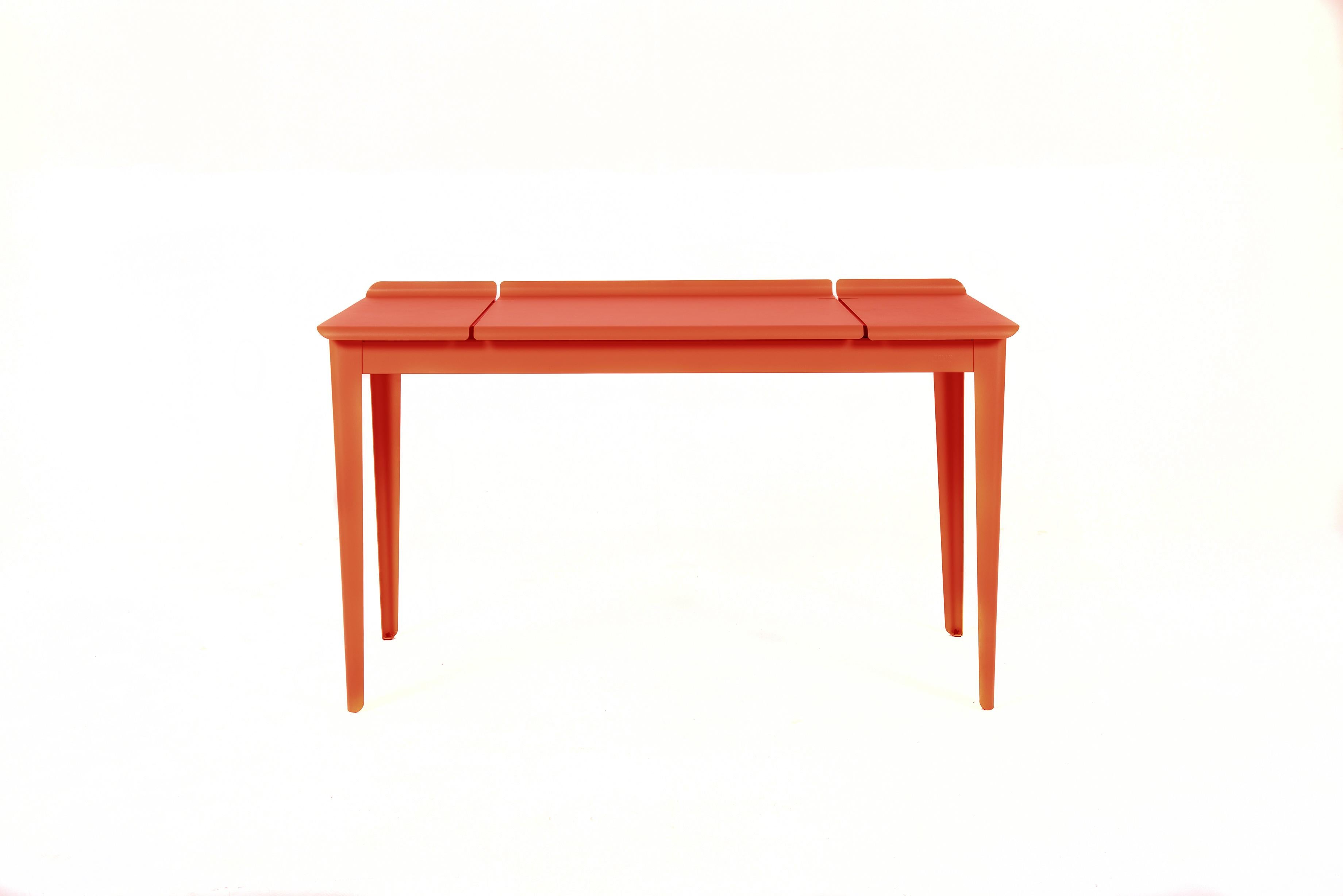 For Sale: Pink (Corail) Large Flap Desk 60x130 in Pop Colors by Sebastian Berge and Tolix