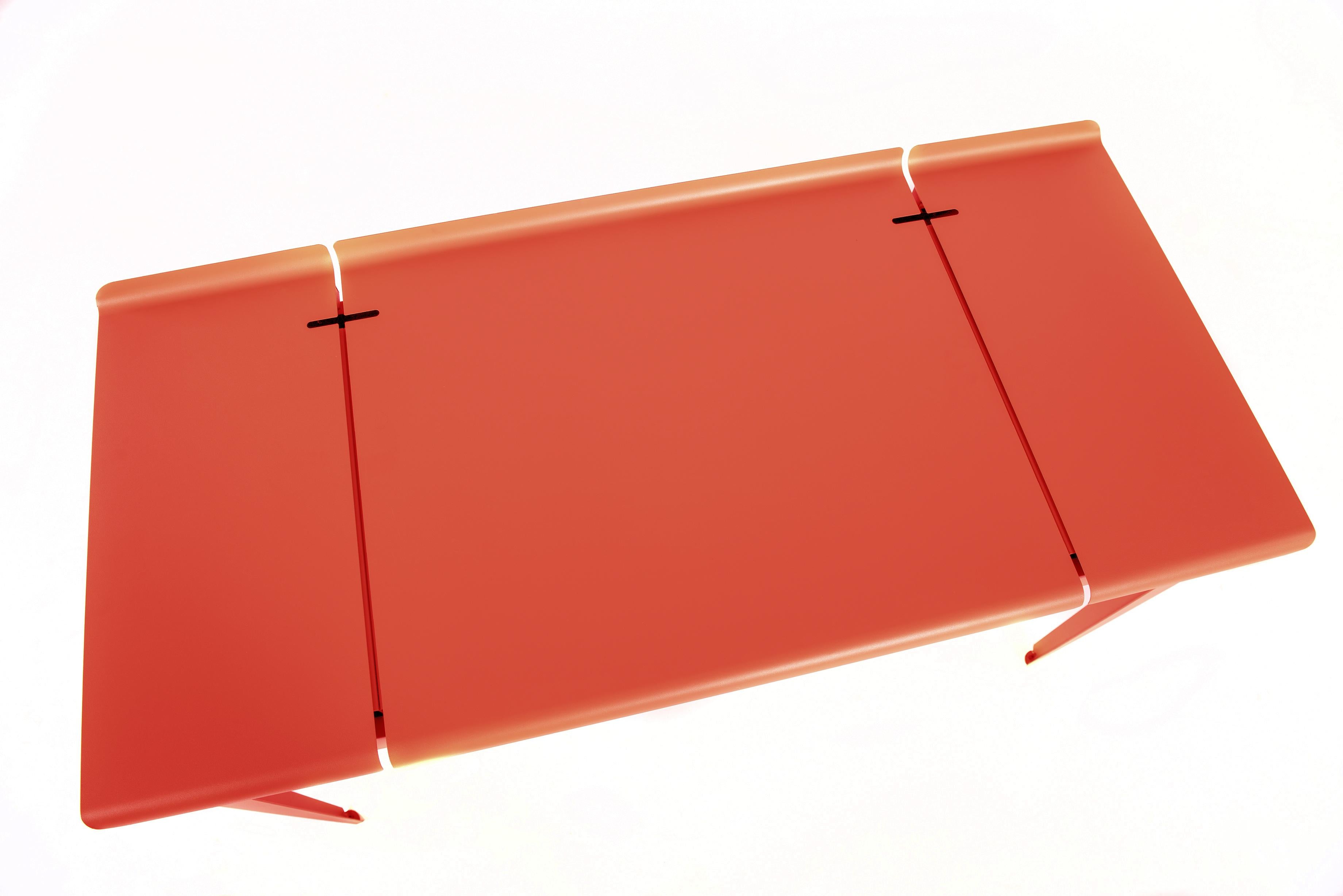 For Sale: Pink (Corail) Large Flap Desk 60x130 in Pop Colors by Sebastian Berge and Tolix 2