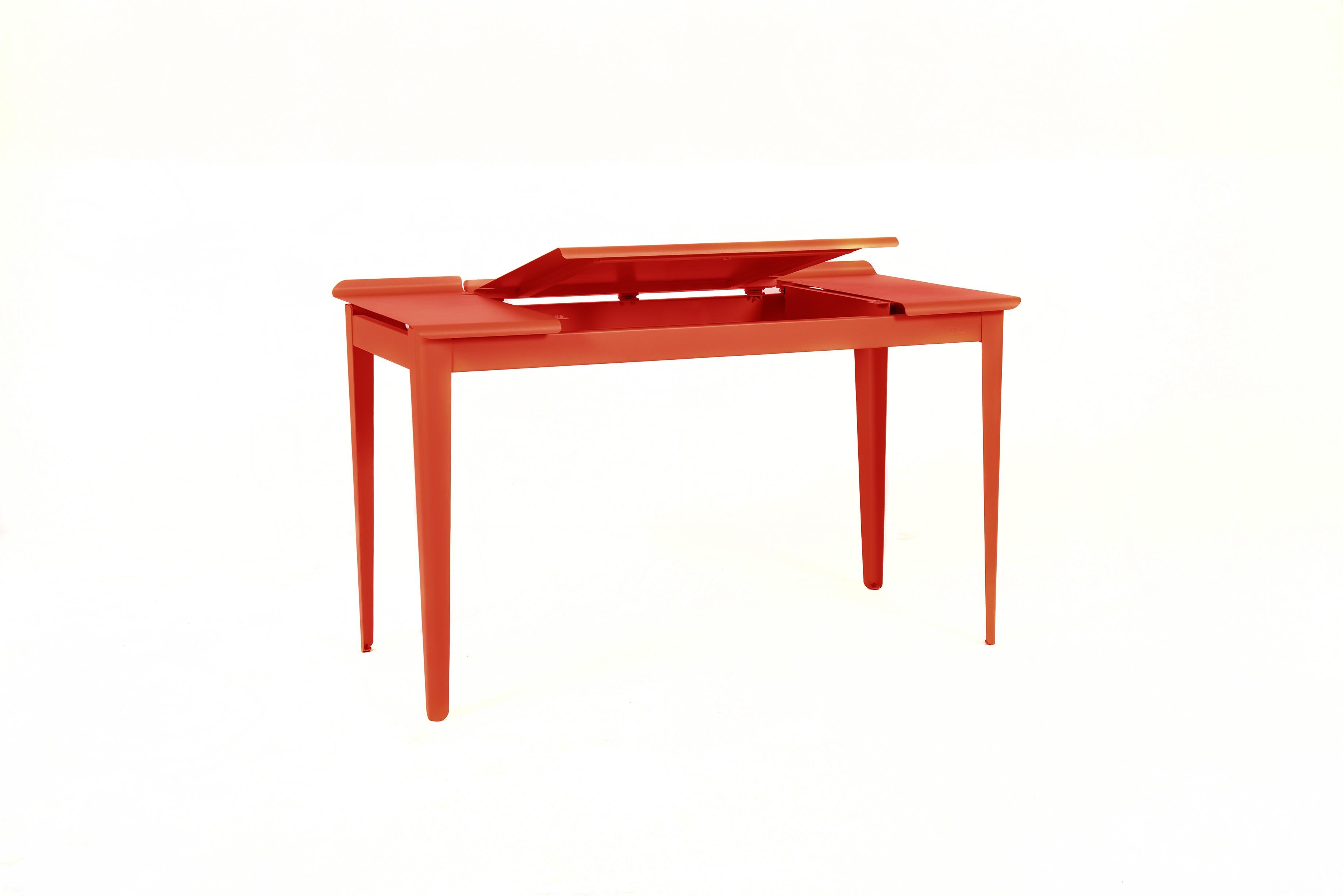 For Sale: Pink (Corail) Large Flap Desk 60x130 in Pop Colors by Sebastian Berge and Tolix 3