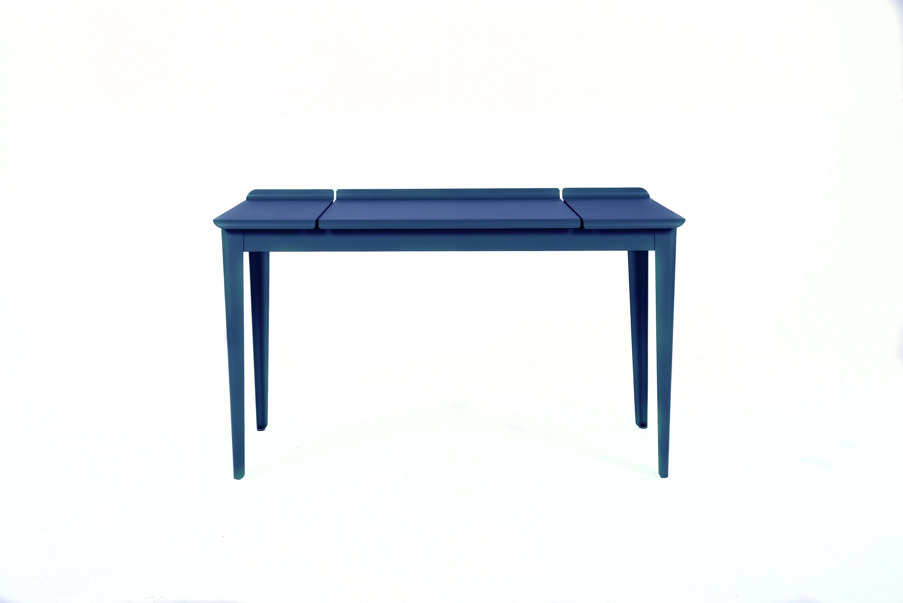 For Sale: Blue (Myrtille) Large Flap Desk 60x130 in Pop Colors by Sebastian Berge and Tolix