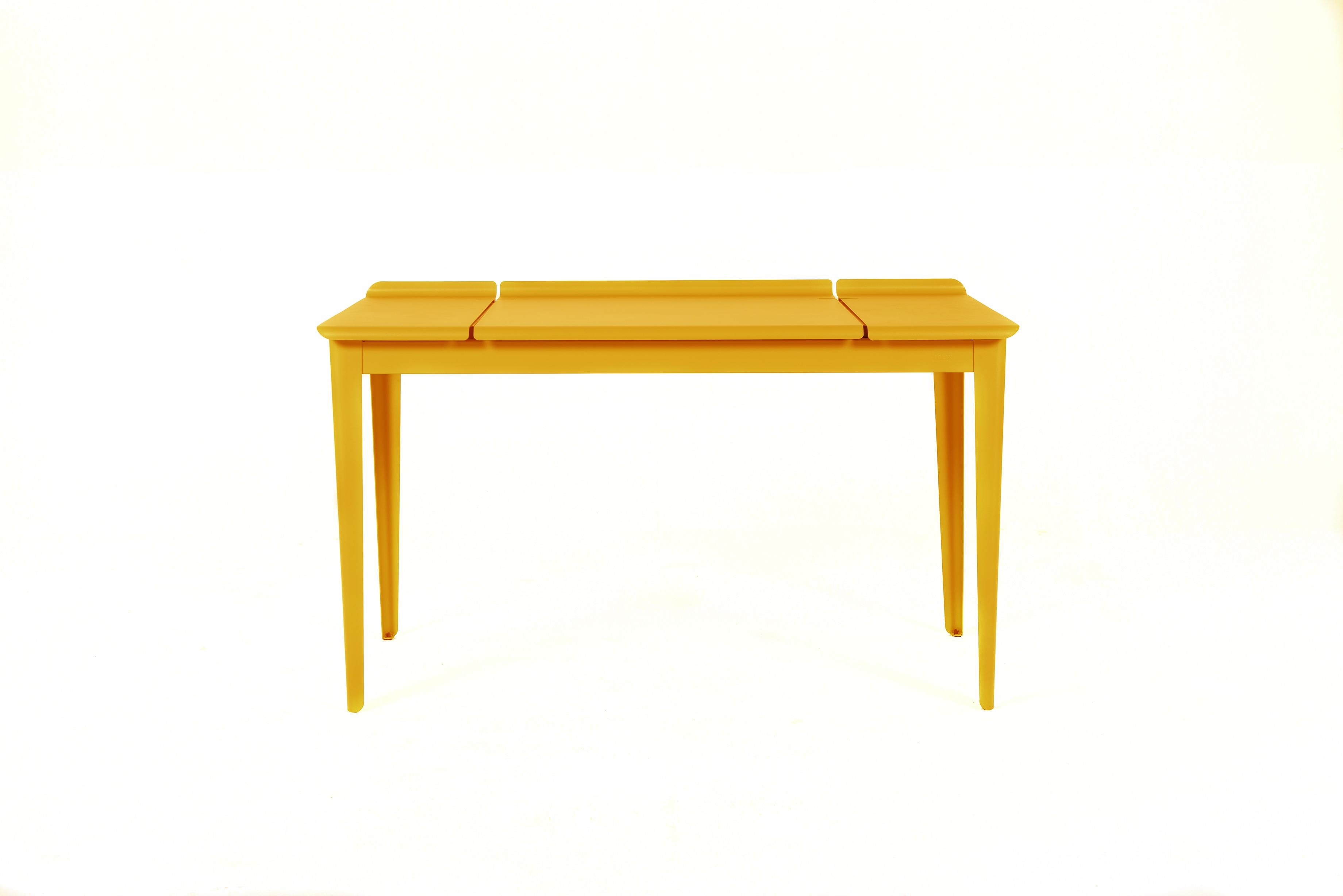 For Sale: Orange (Jaune Moutarde) Large Flap Desk 60x130 in Pop Colors by Sebastian Berge and Tolix
