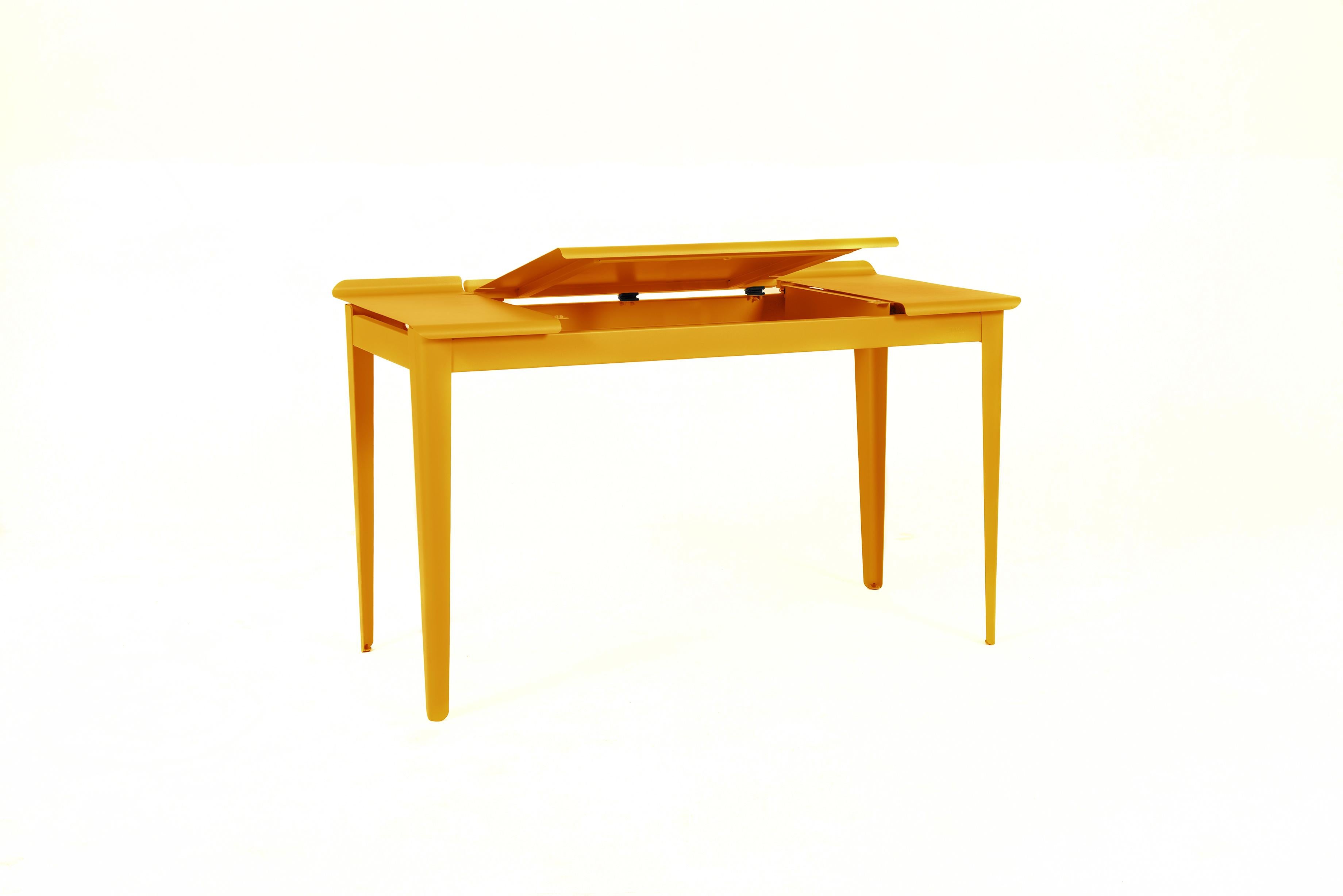 For Sale: Orange (Jaune Moutarde) Large Flap Desk 60x130 in Pop Colors by Sebastian Berge and Tolix 3
