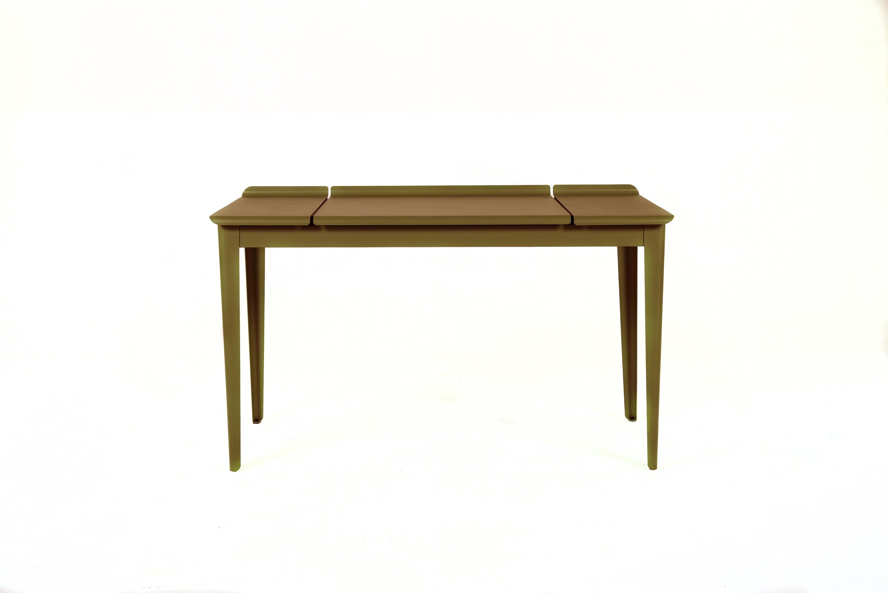For Sale: Brown (Kaki) Large Flap Desk 60x130 in Pop Colors by Sebastian Berge and Tolix