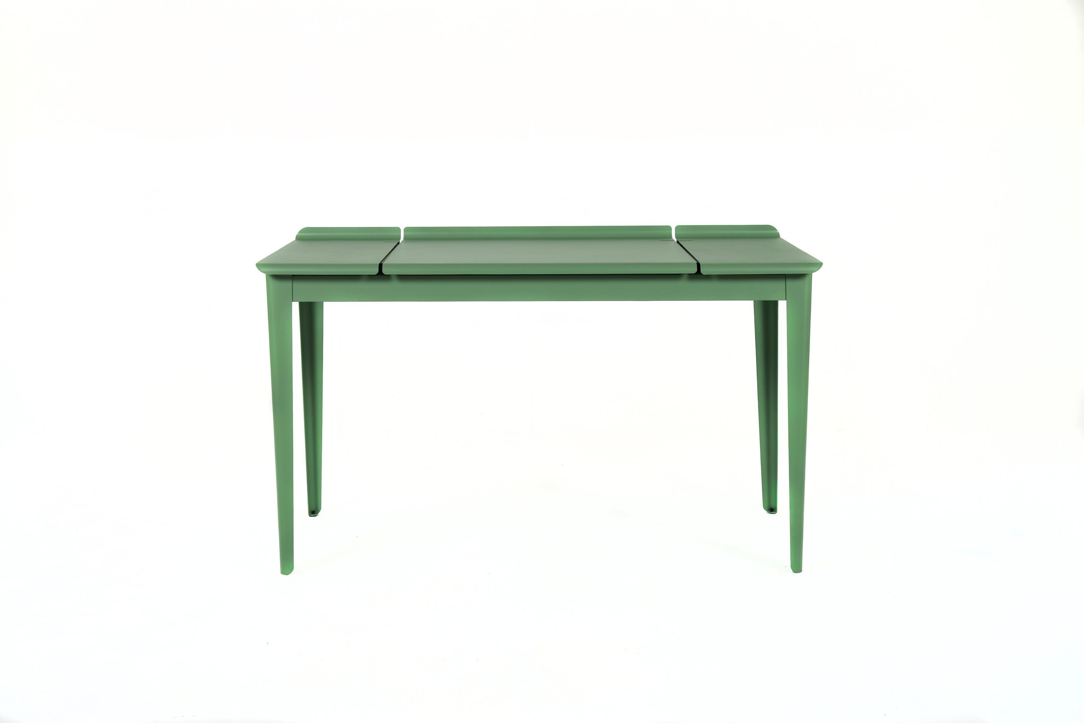 For Sale: Green (Romarin) Large Flap Desk 60x130 in Pop Colors by Sebastian Berge and Tolix