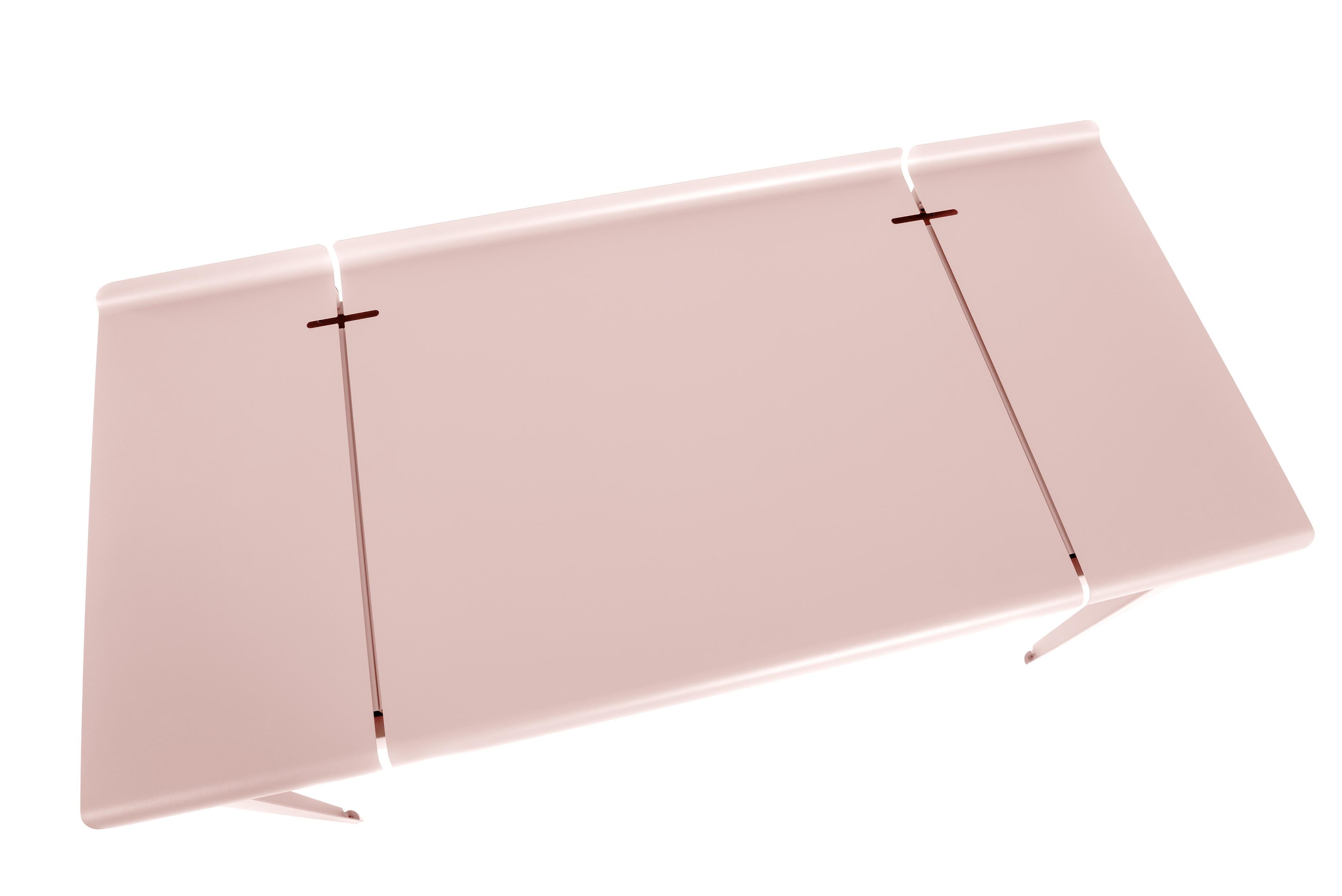 For Sale: Pink (Rose Poudré) Large Flap Desk 60x130 in Pop Colors by Sebastian Berge and Tolix 2