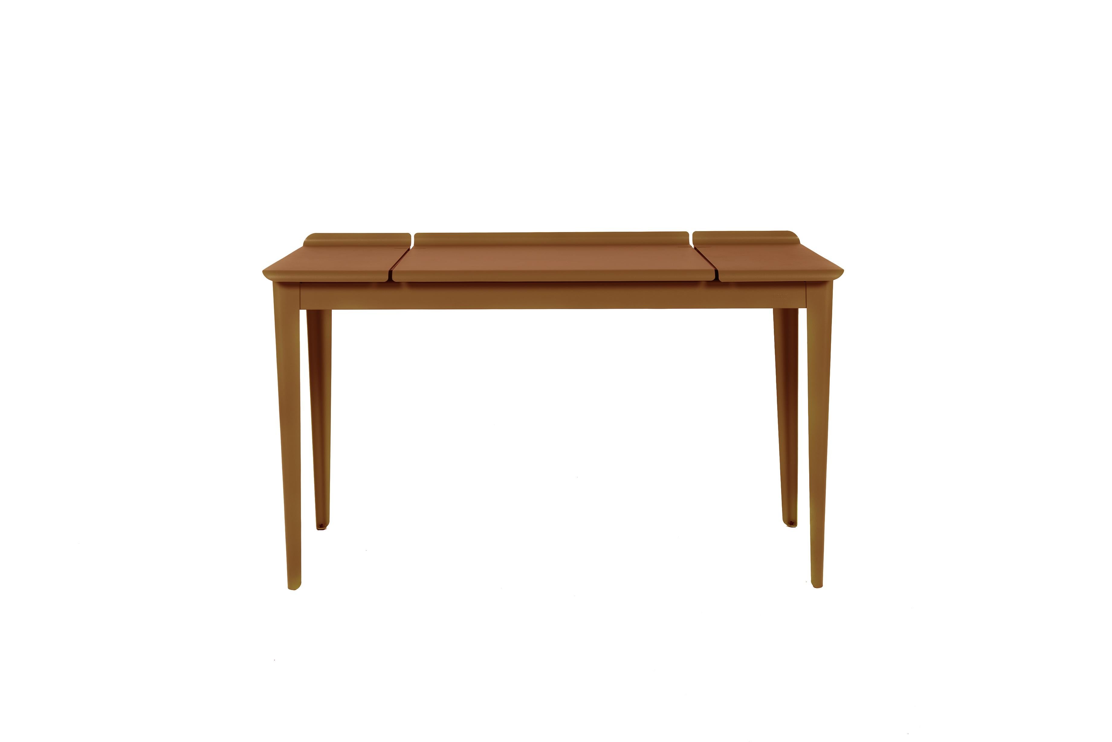 For Sale: Brown (Rouille Fauve) Large Flap Desk 60x130 in Pop Colors by Sebastian Berge and Tolix