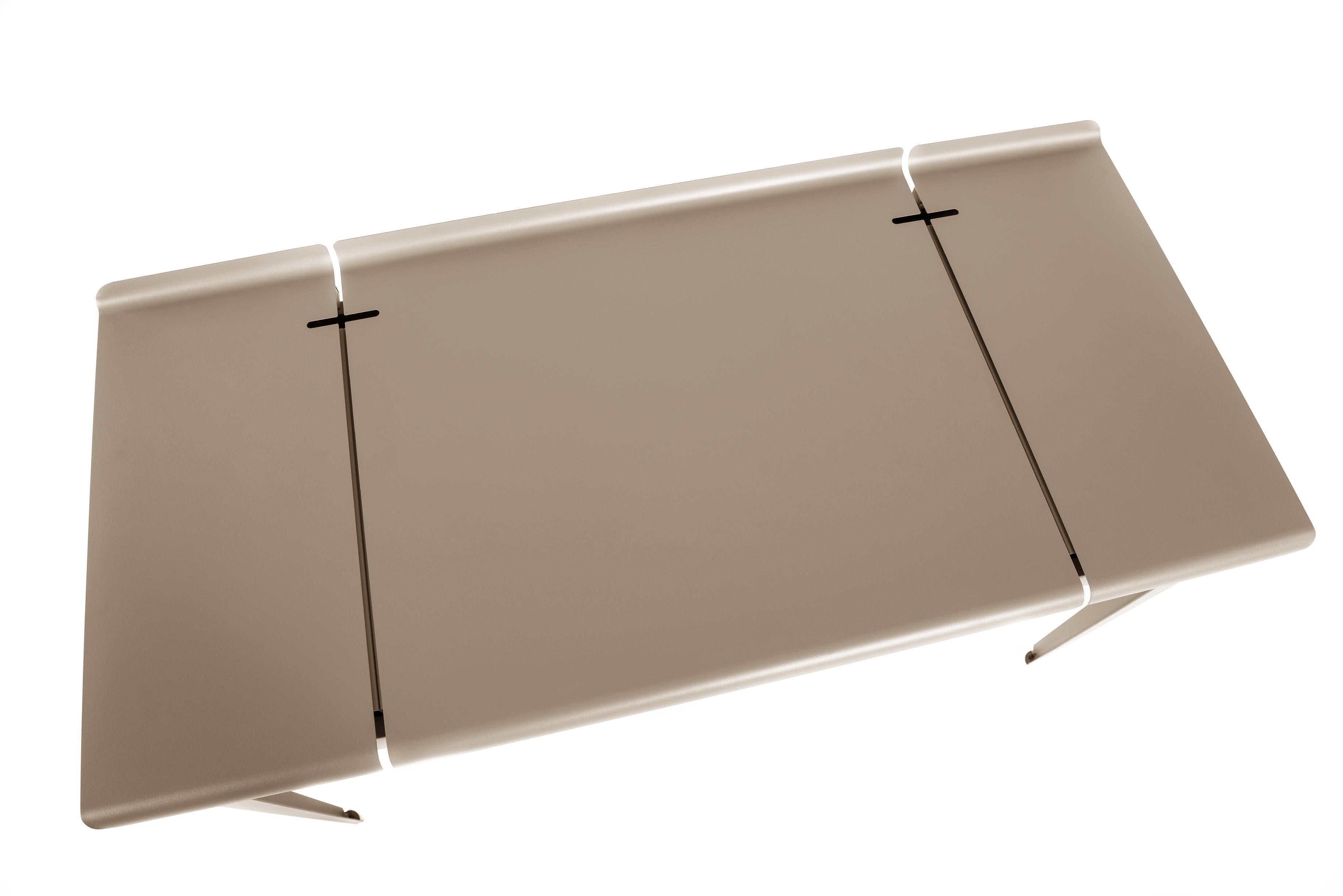 For Sale: Beige (Sable) Large Flap Desk 60x130 in Pop Colors by Sebastian Berge and Tolix 2