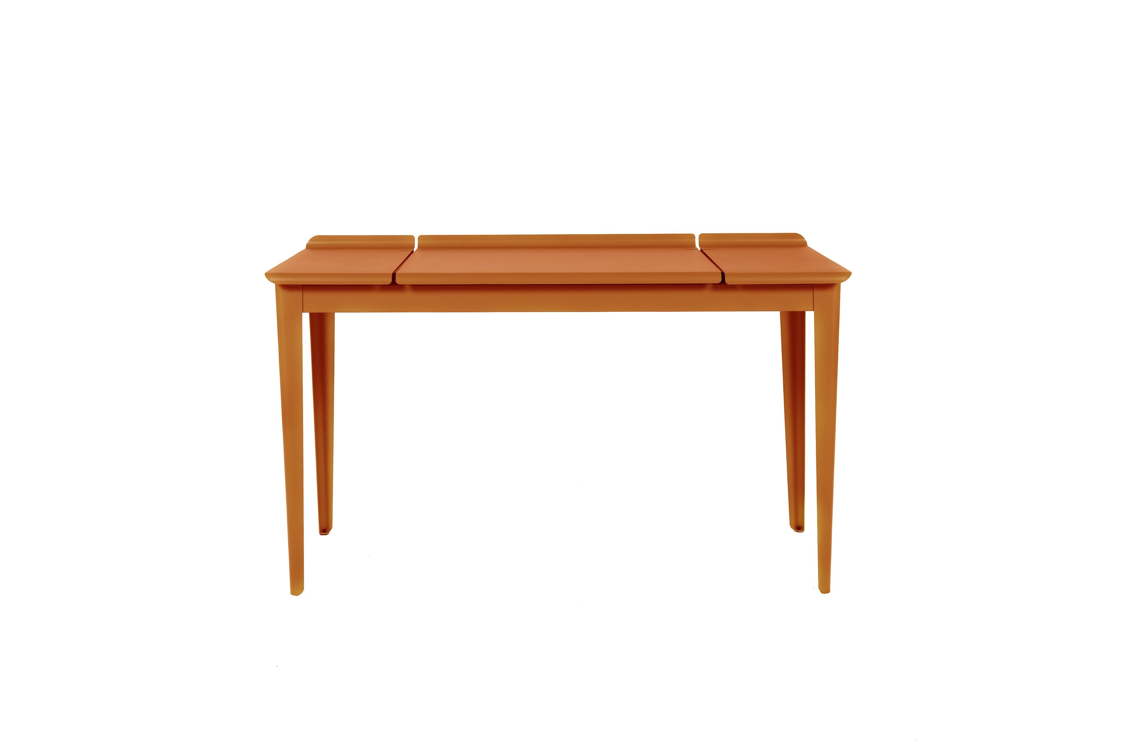 For Sale: Orange (Terracotta) Large Flap Desk 60x130 in Pop Colors by Sebastian Berge and Tolix