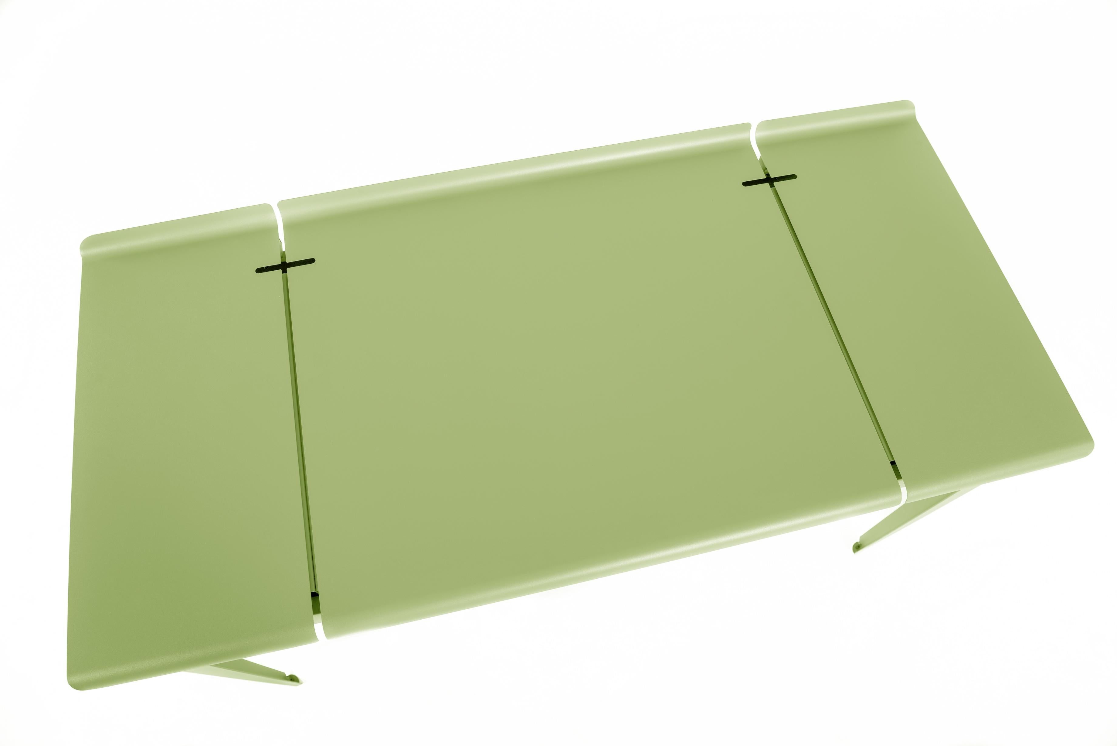For Sale: Green (Vert Anis) Large Flap Desk 60x130 in Pop Colors by Sebastian Berge and Tolix 2