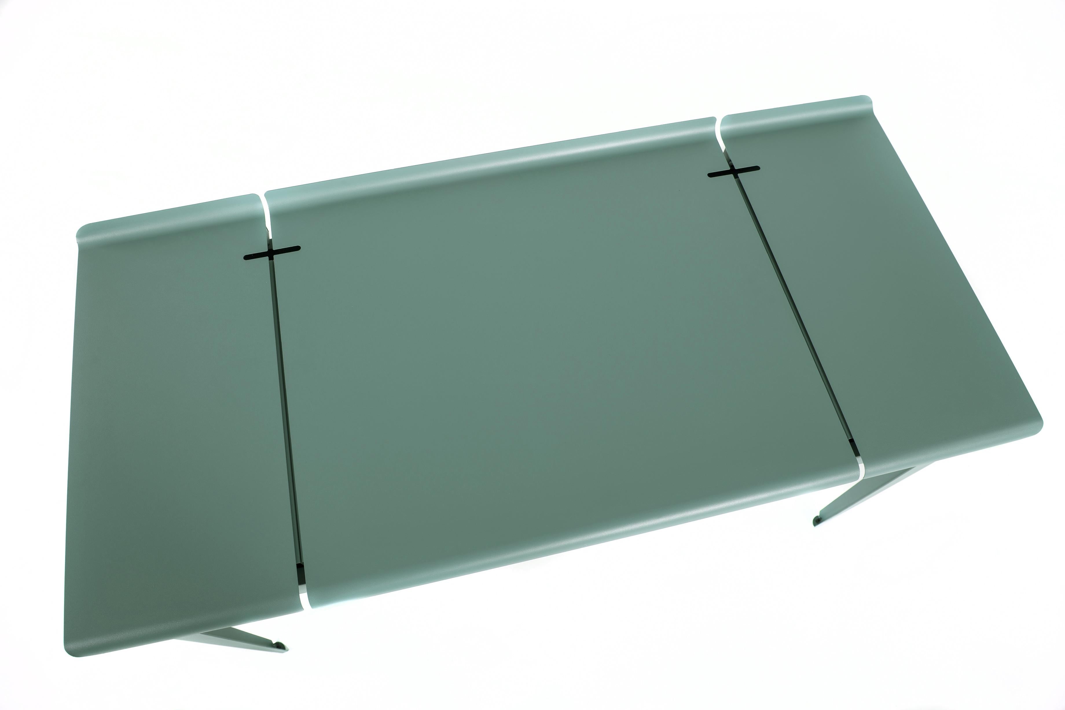 For Sale: Green (Vert Lichen) Large Flap Desk 60x130 in Pop Colors by Sebastian Berge and Tolix 2