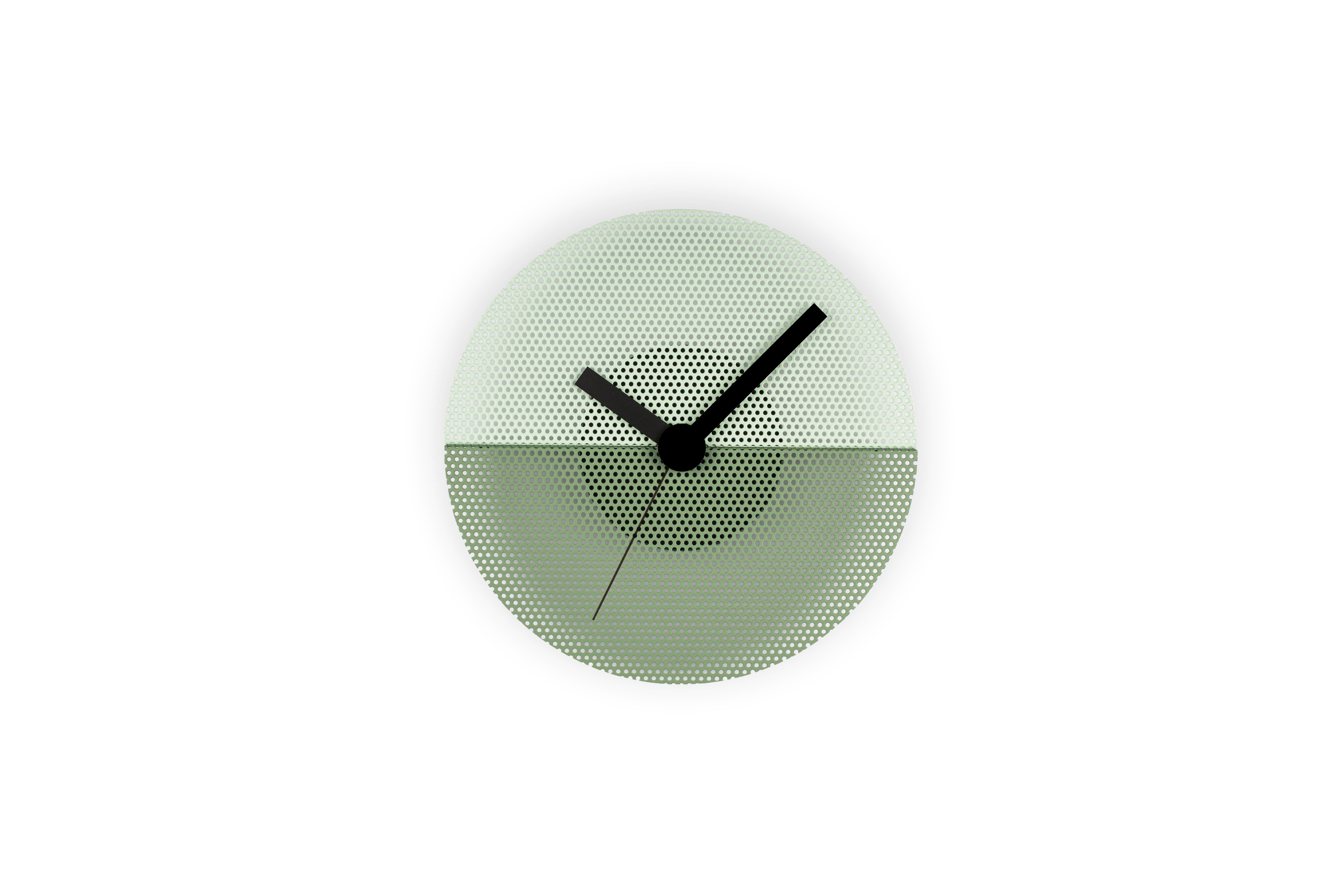 For Sale: Green (Romarin) Tolix Time Steel Clock by Kilian Schindler and Tolix