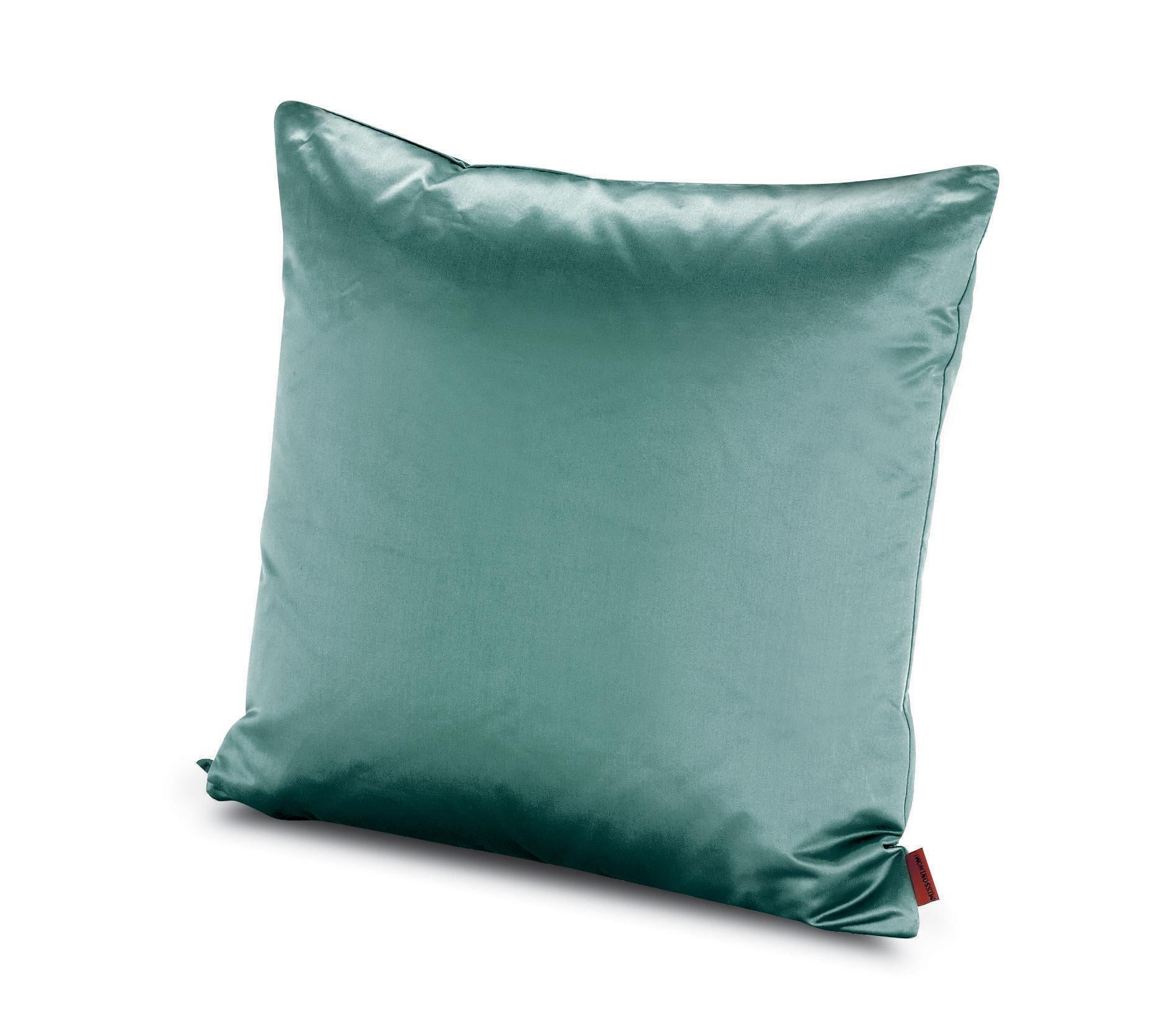 For Sale: Blue (1M4CU00726-74) Mono Small Silk-Blend Cushion in Jewel Tones by Missoni Home