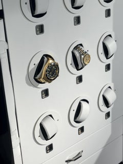 Armored Watch Chest in Black, Nine Watch Winders Il Forziere Delle Ore Agresti