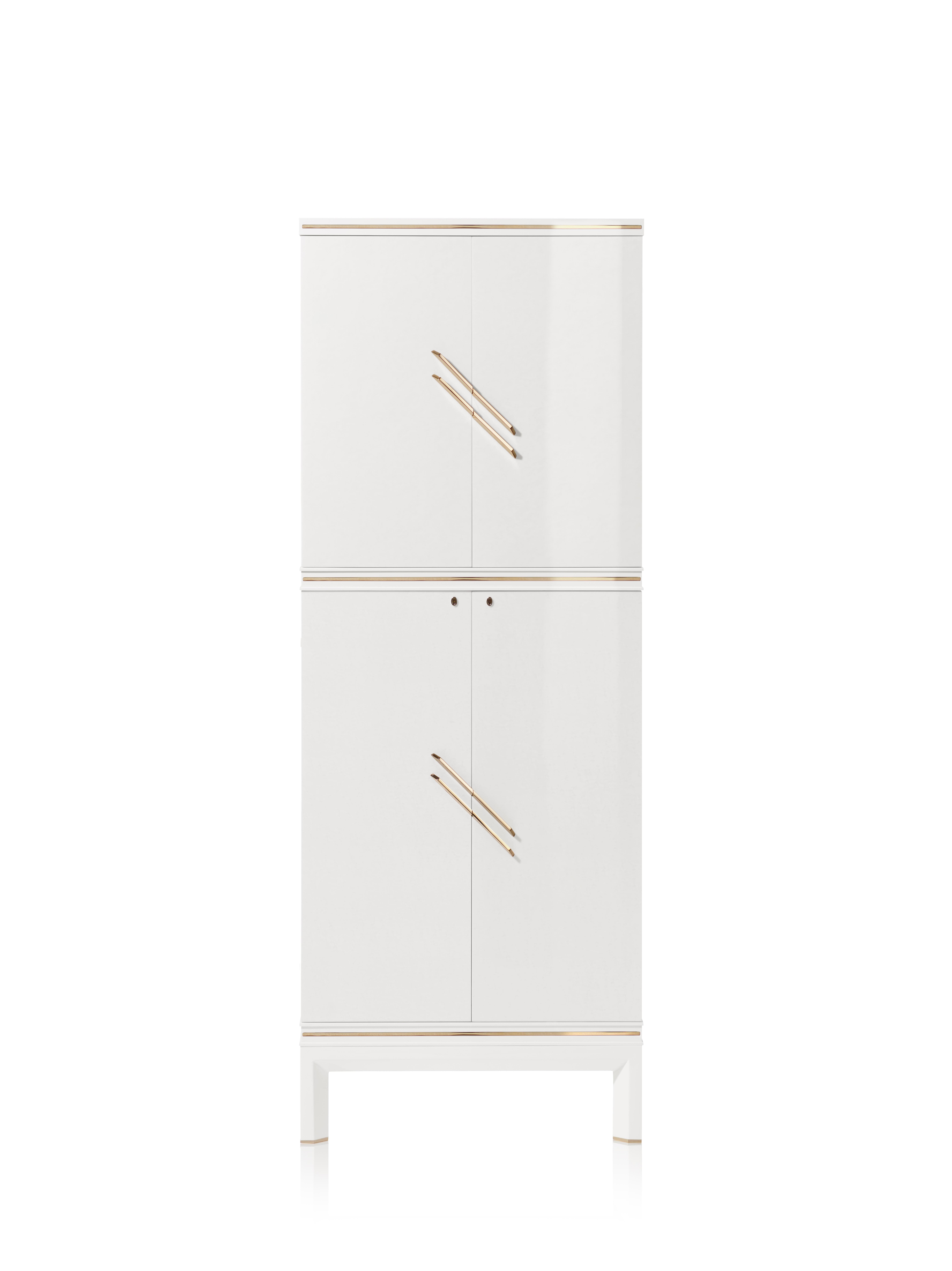 Armario joyero doble Agresti Magia White (White Bird's Eye Maple)