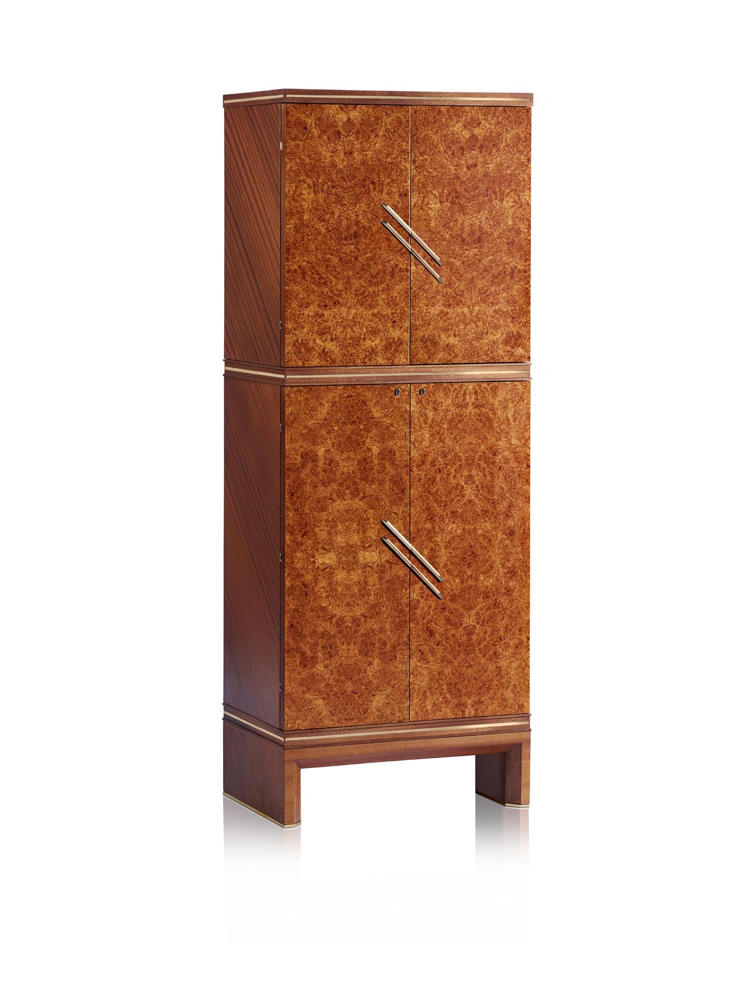 Armario joyero doble Agresti Magia Brown (Briar Wood) 3