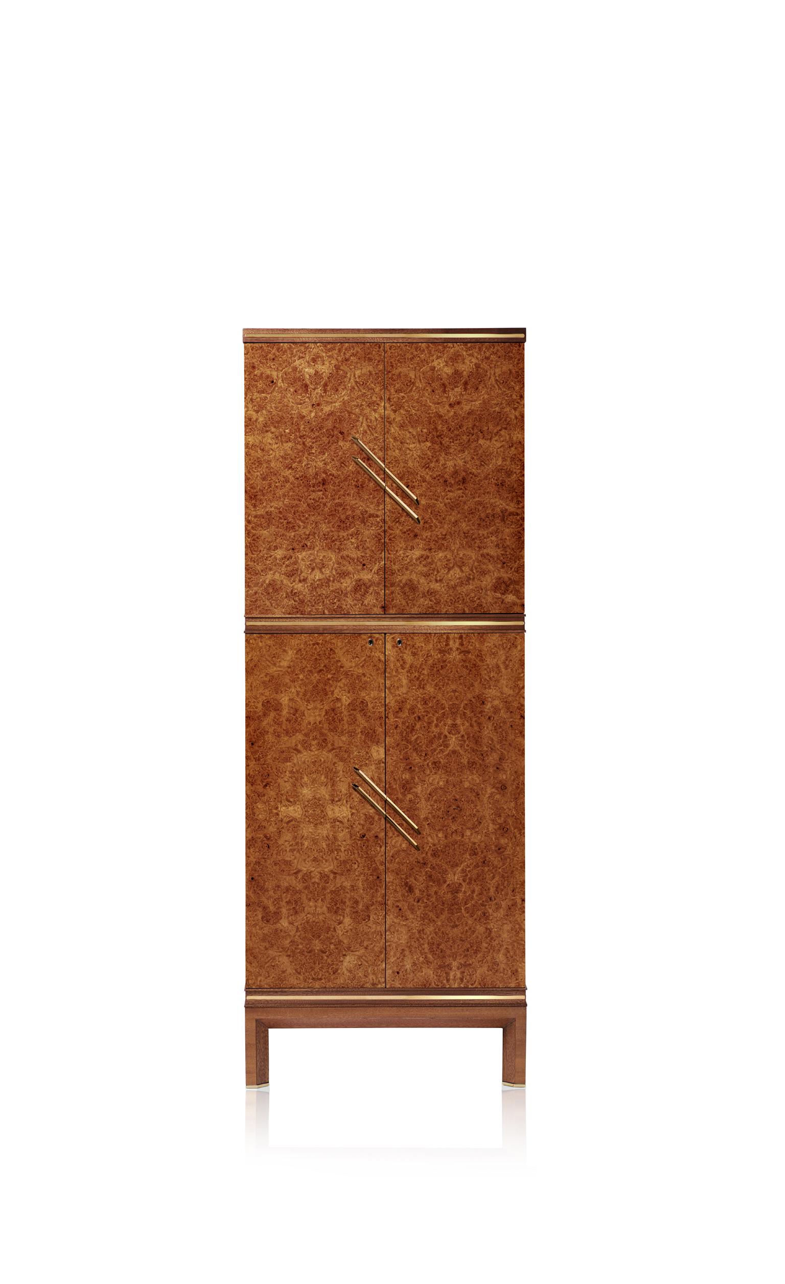 Armario joyero doble Agresti Magia Brown (Briar Wood) 2