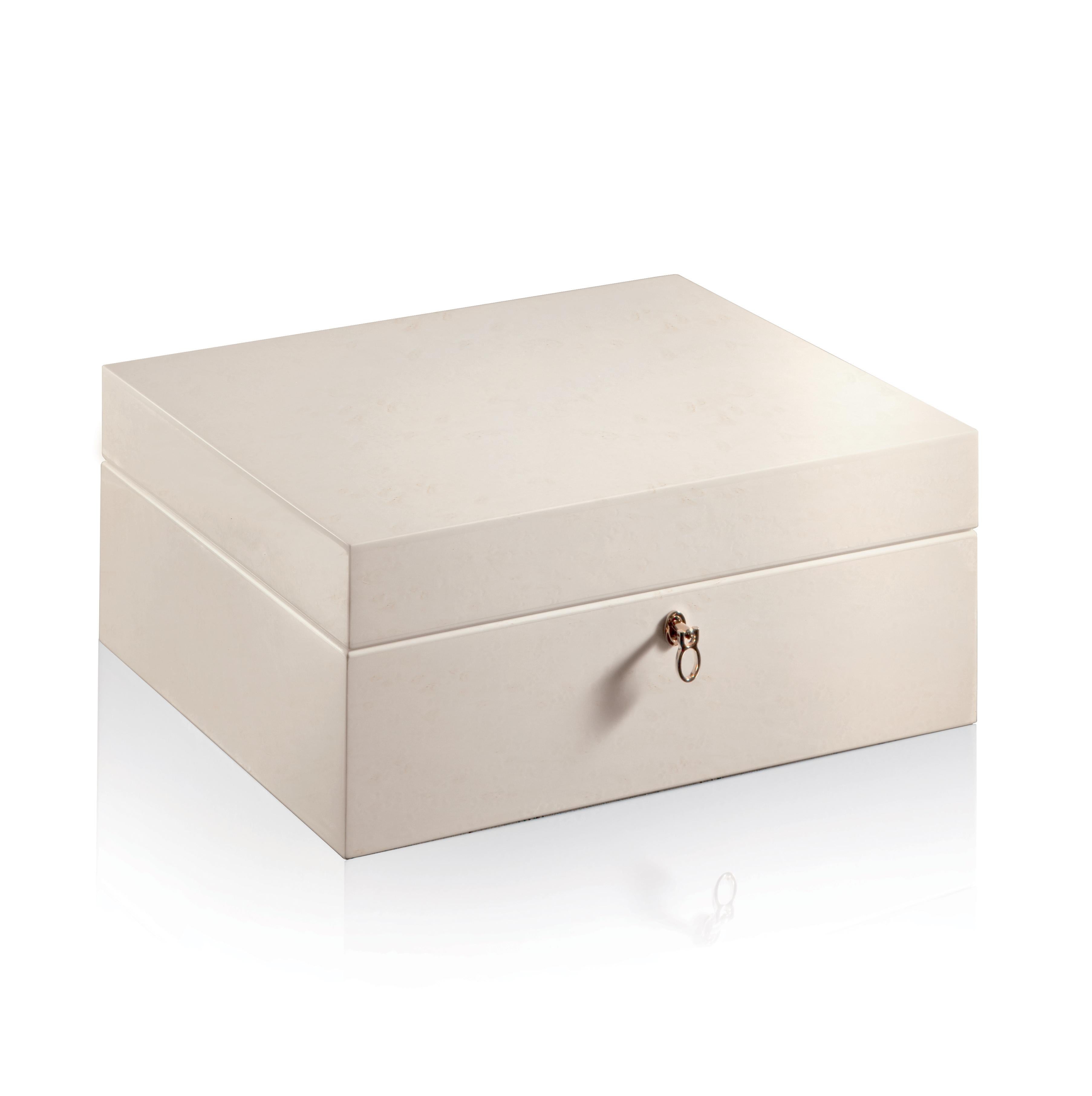 For Sale: White (White Bird's Eye Maple) Agresti Il Cofanetto Jewelry Box