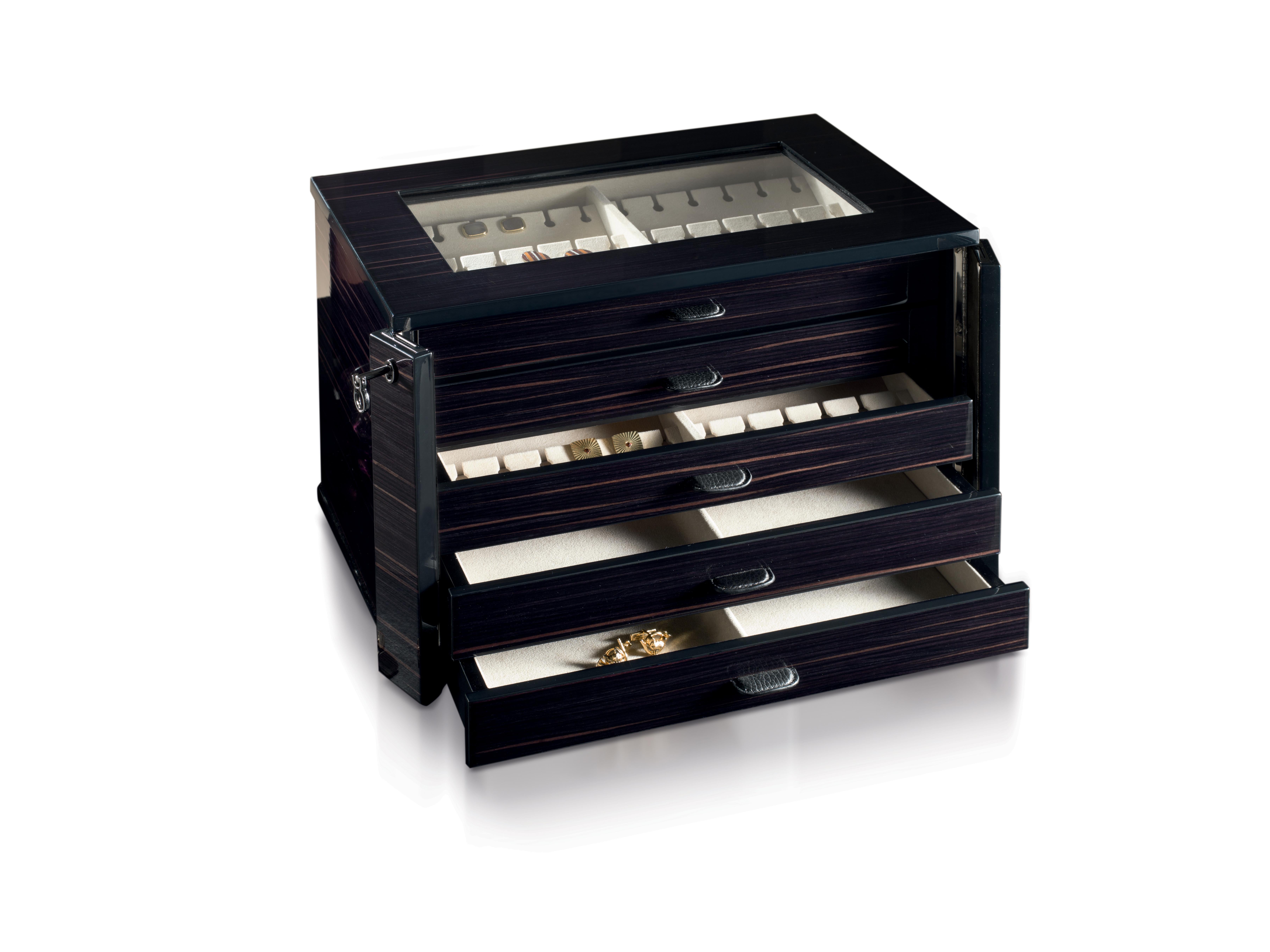 Black (Ebony) Chest for 54 Cufflinks Collezioni Gemelle Agresti 2