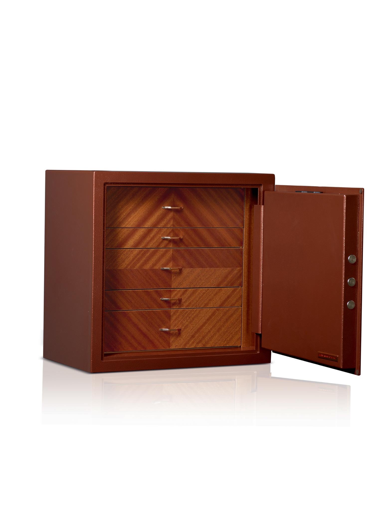 En vente : Brown (Hammered Copper) Coffre-fort Agresti Privato 2