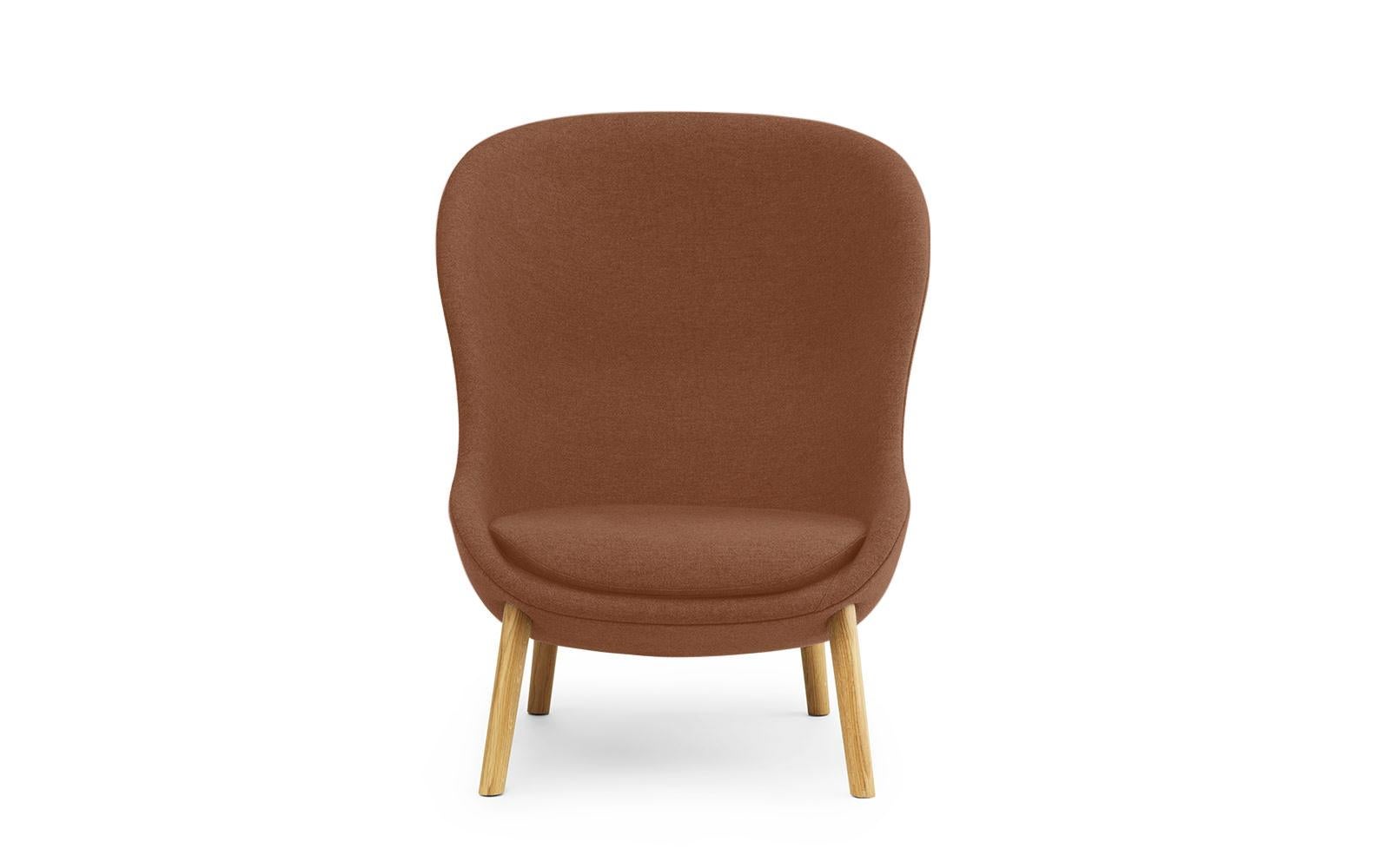 For Sale: Brown (Sørensen Leather Spectrum Cognac) Normann Copenhagen Hyg Lounge Chair High Oak in Sørensen Spectrum Leather