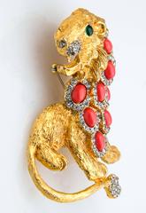 1960s K.J.L. Lion Brooch