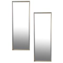 Pair of Tall Parzinger Style Mirrors