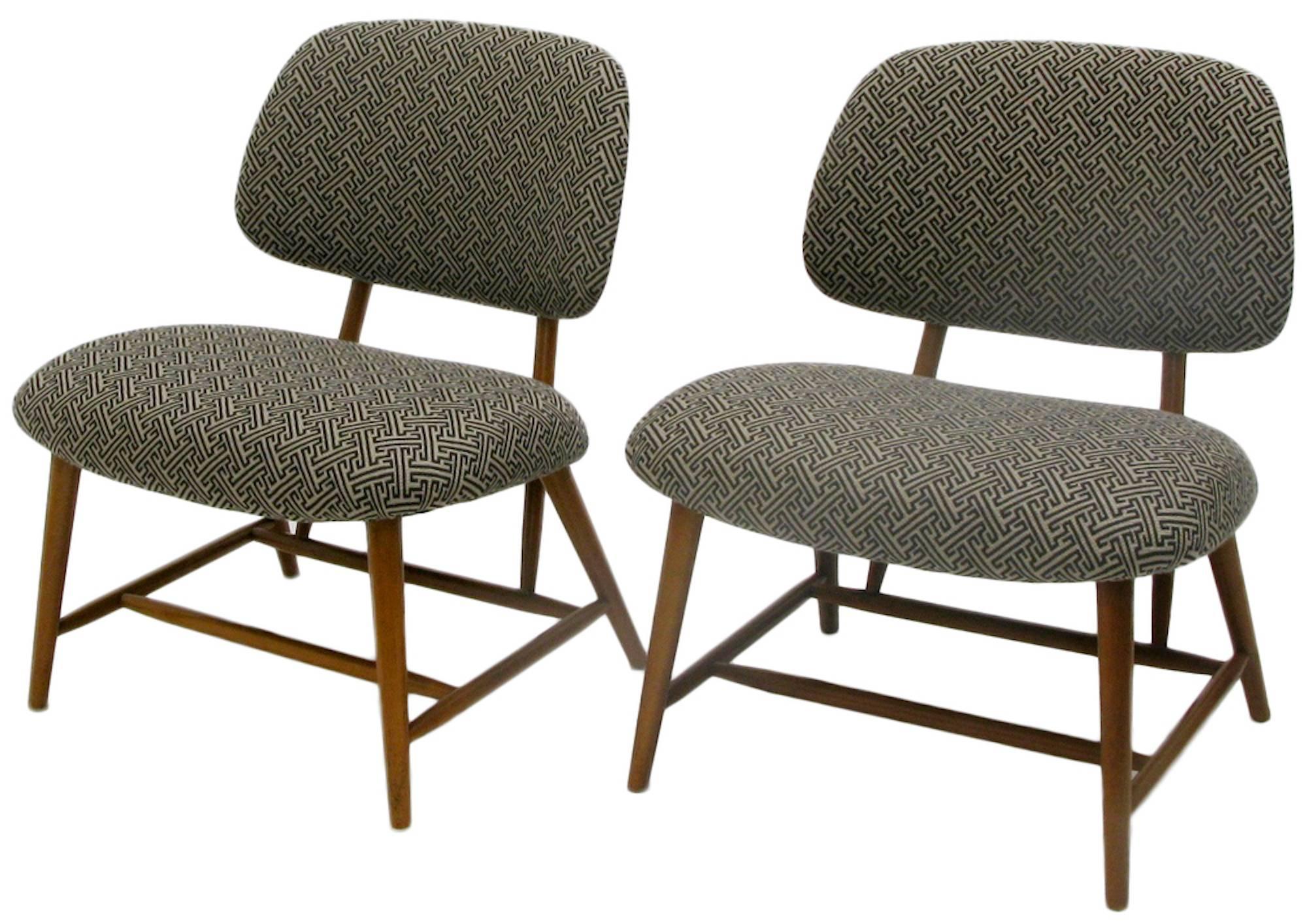 Pair of Mid-Century TV Chairs by Alf Svensson 