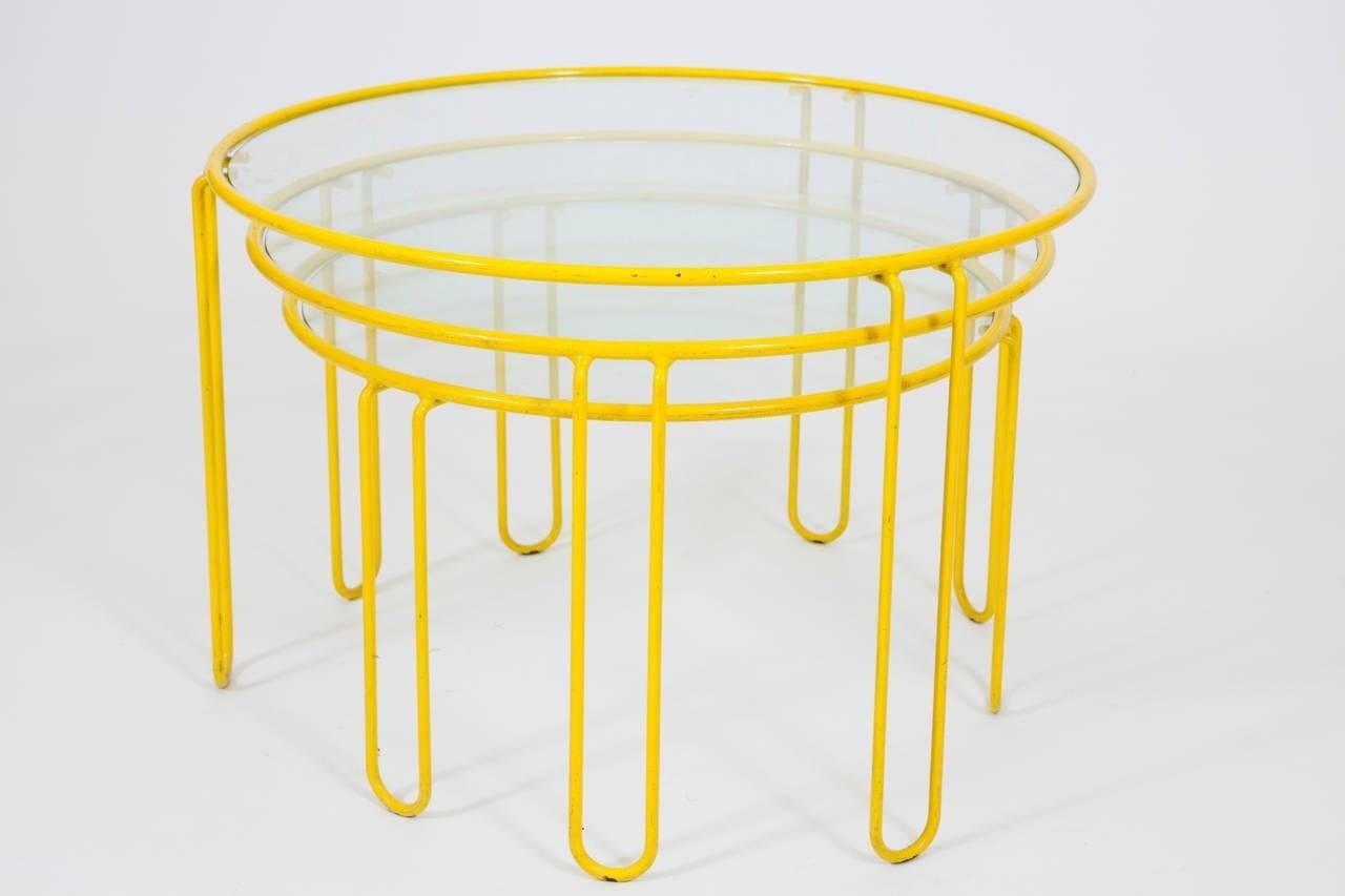 Gigogen Wrought Iron Side Table Set 1