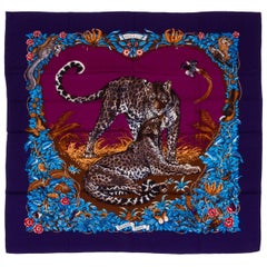 Neuer Hermes Jungle Love 55" Cashmere Shawl von Dallet:: Box