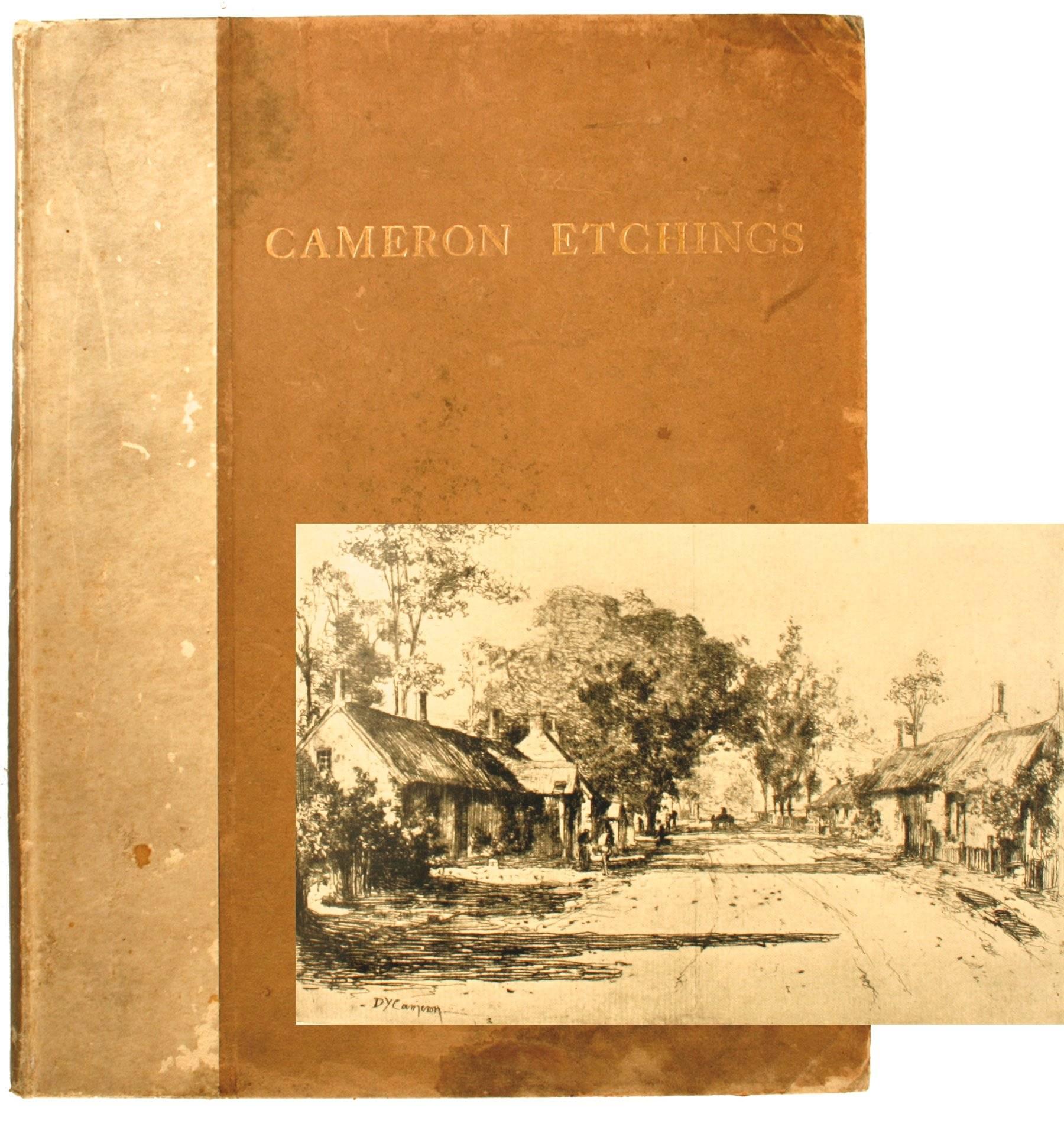Etchings of D.Y. Cameron and a Catalogue of His Etched Work First Edition For Sale 1