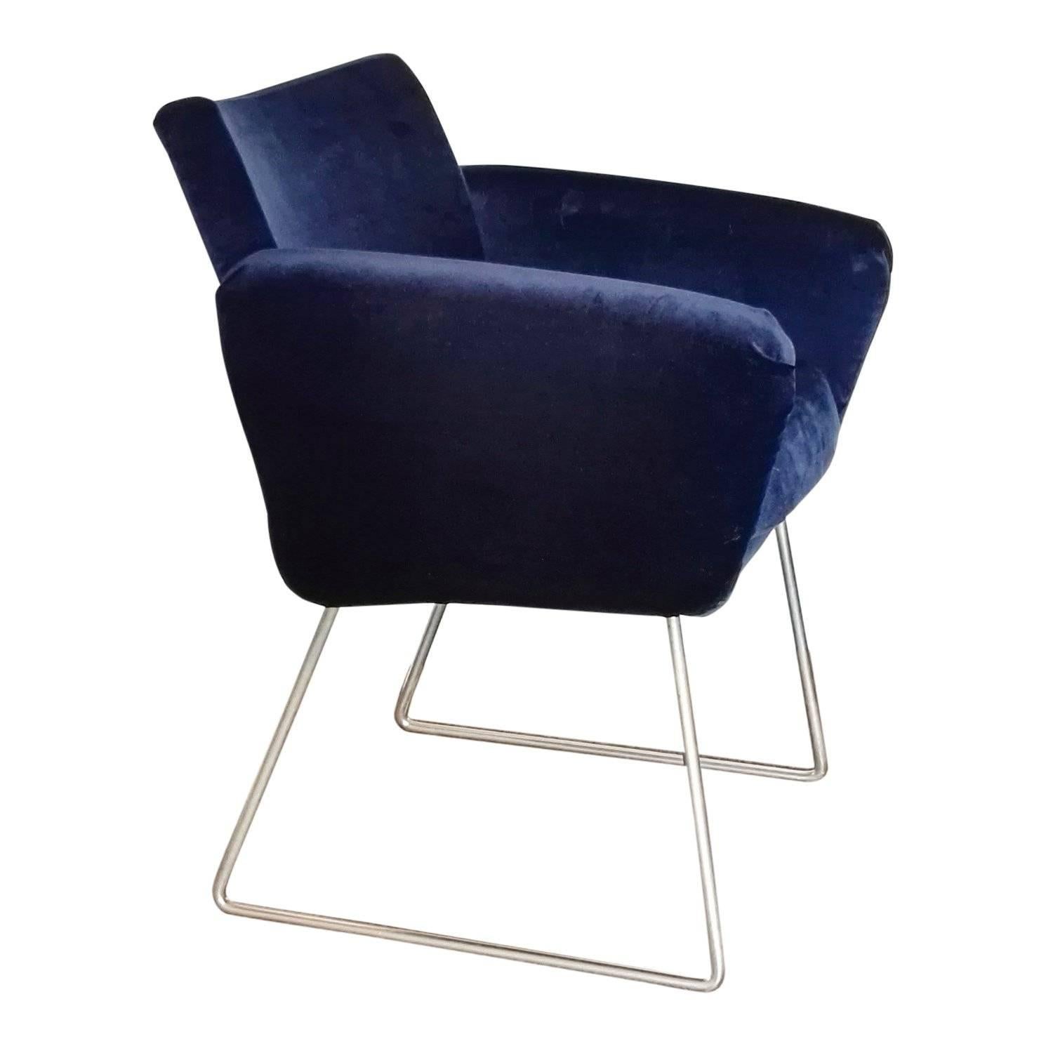 French Pair of 760 Chairs by Joseph Andre Motte, France, 1957