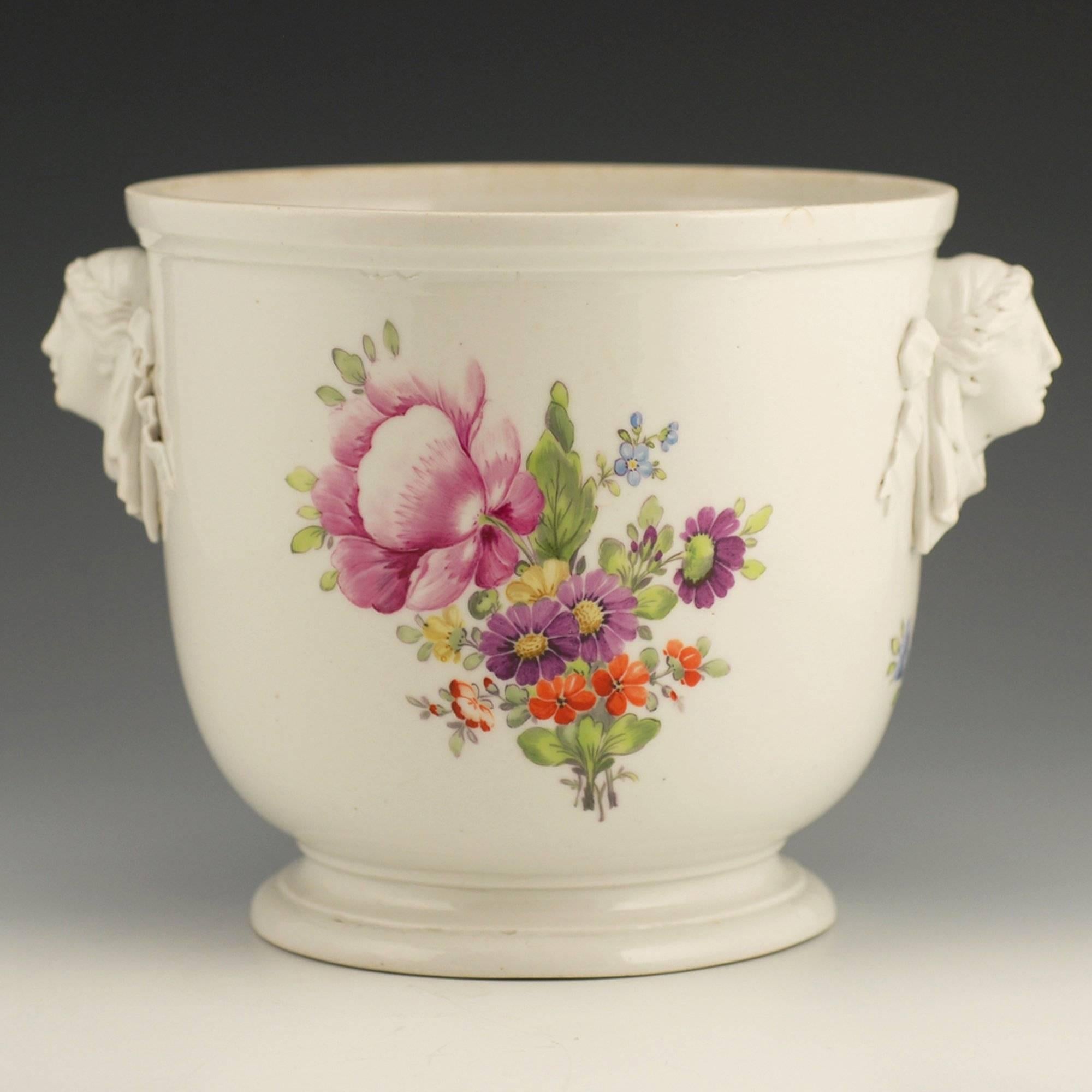Antique 18th Century Catherine II Period Russian Imperial Porcelain Wine Cooler In Excellent Condition In Redmond, WA