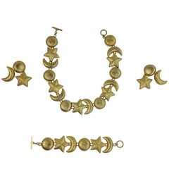 Christian Dior Celestial Sun Moon and Stars Parure with Provenance, 1970s