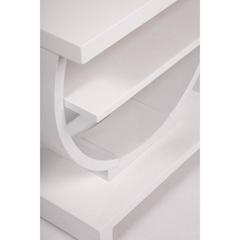 Pair of Art Deco White Lacquer End Tables