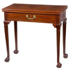 Diminutive Carved Mahogany Chippendale Card Table, England, circa 1780 10