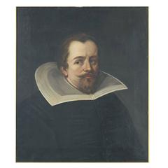 19th Century English Portrait, Oil on Canvas in Ebonized Wood Frame 11