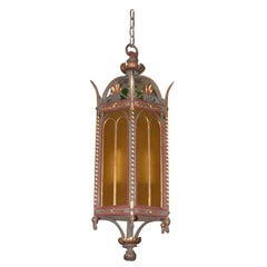 Monumental Renaissance Revival Gilt Bronze Hall Lantern