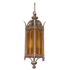 Monumental Renaissance Revival Gilt Bronze Hall Lantern